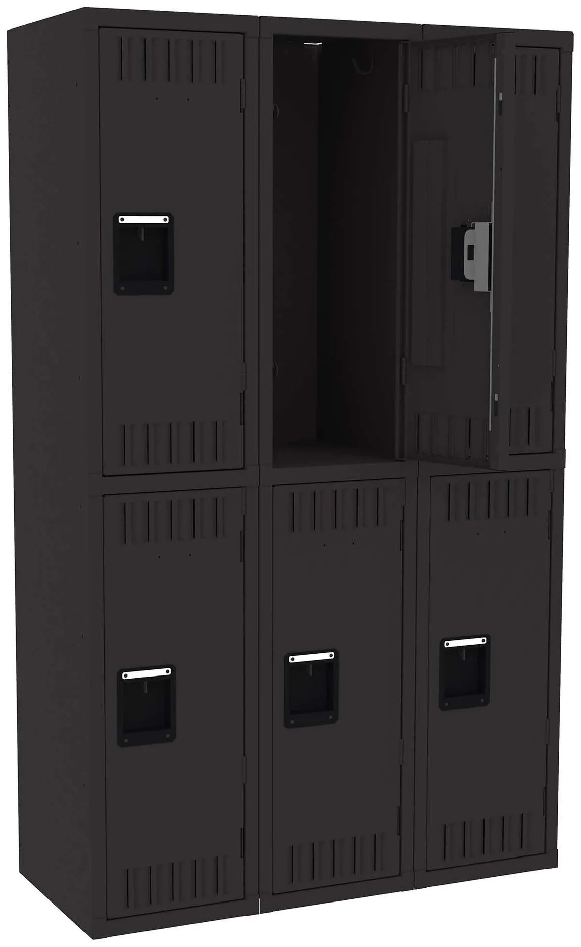 Three Double-Tier Lockers