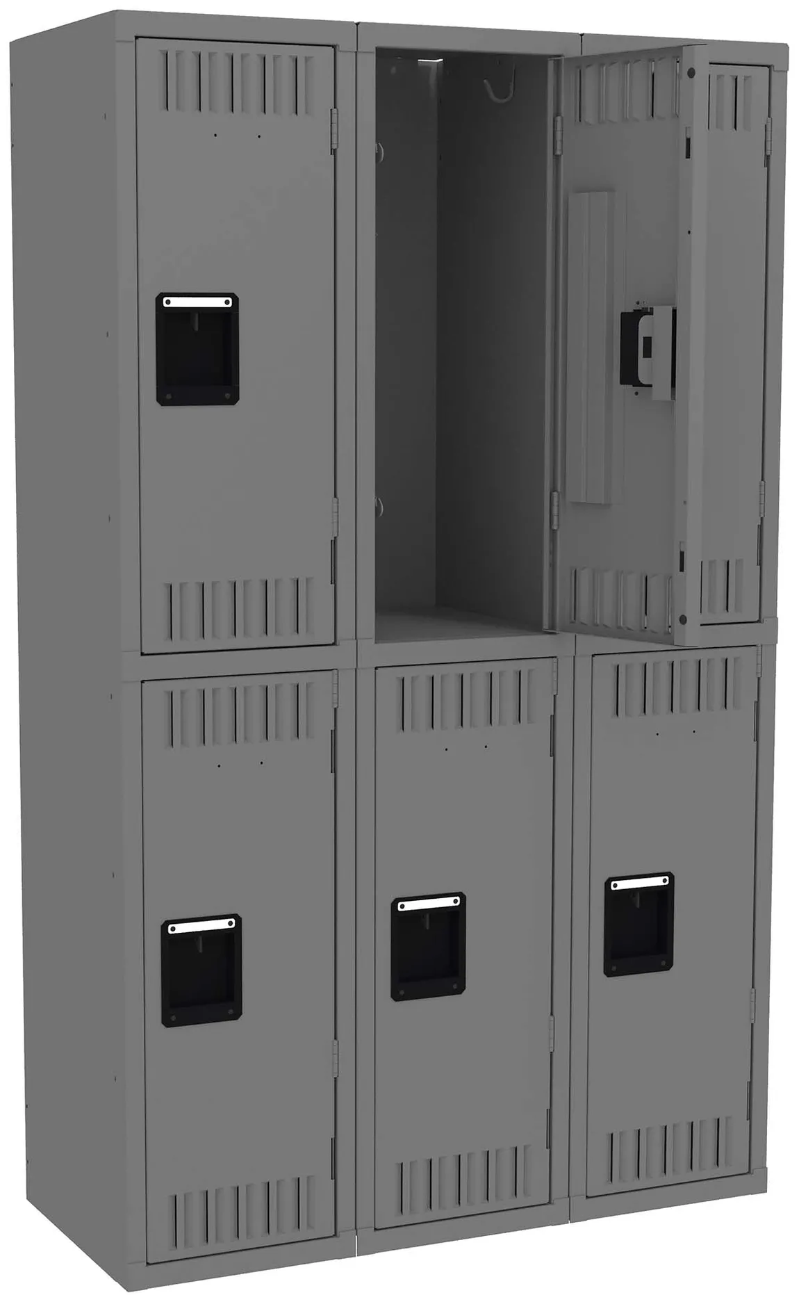 Three Double-Tier Lockers