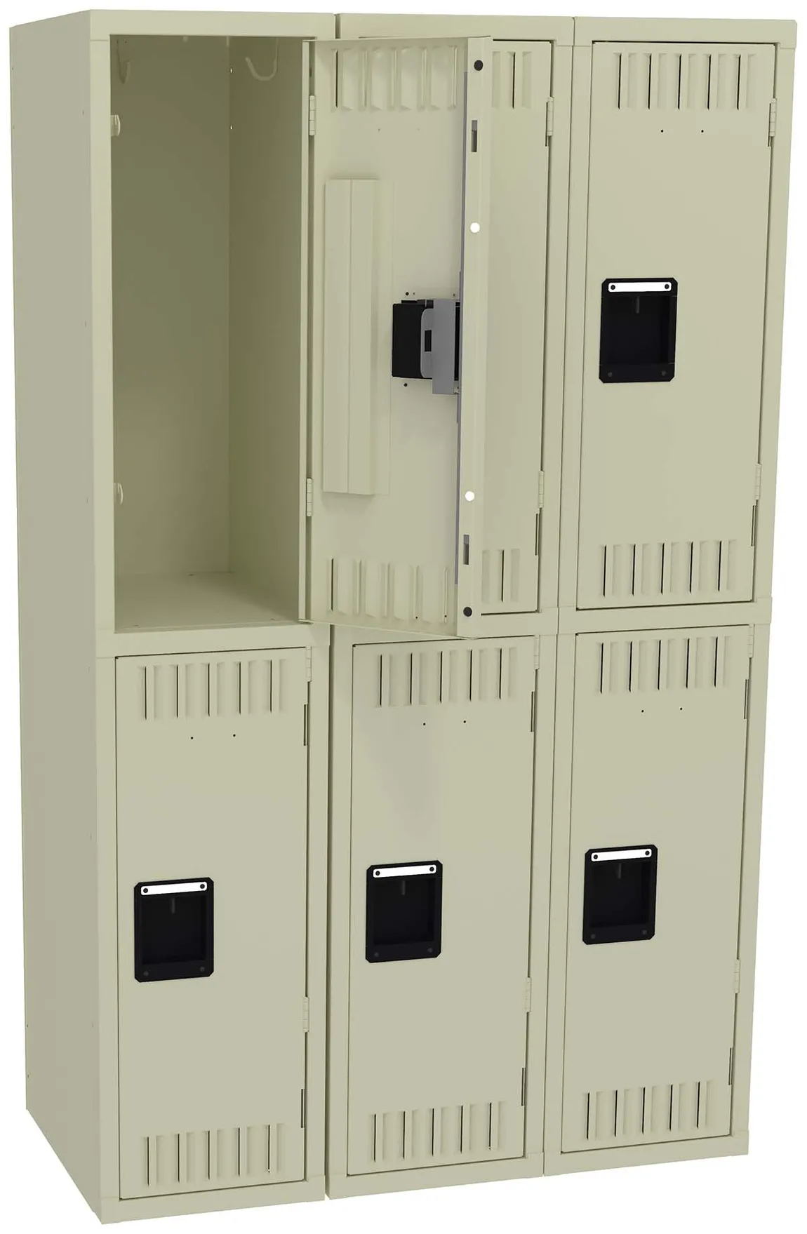 Three Double-Tier Lockers