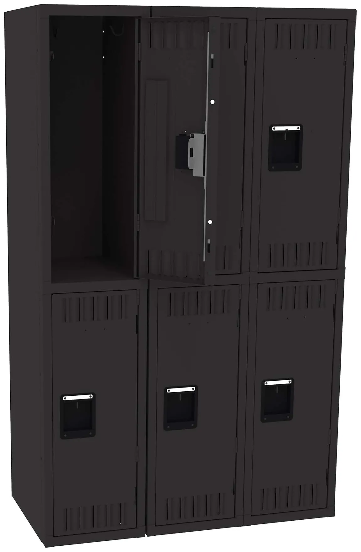 Three Double-Tier Lockers