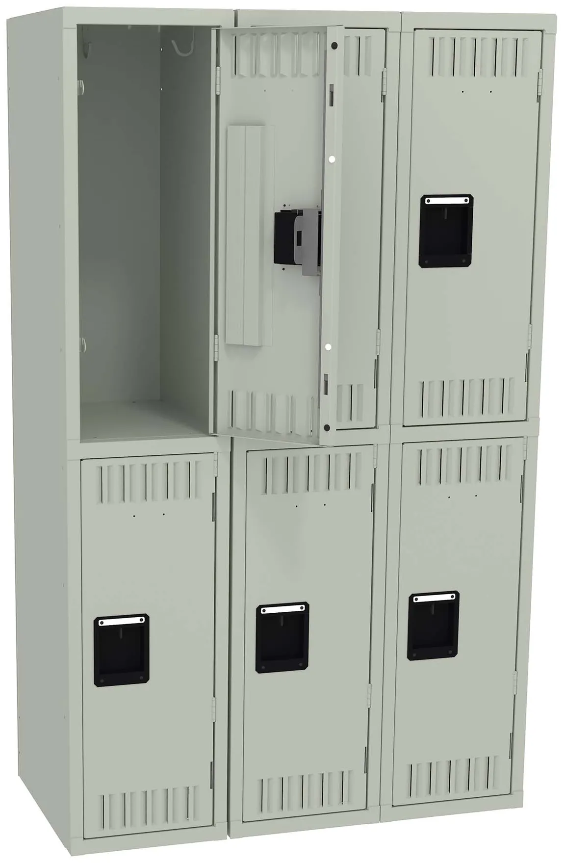 Three Double-Tier Lockers