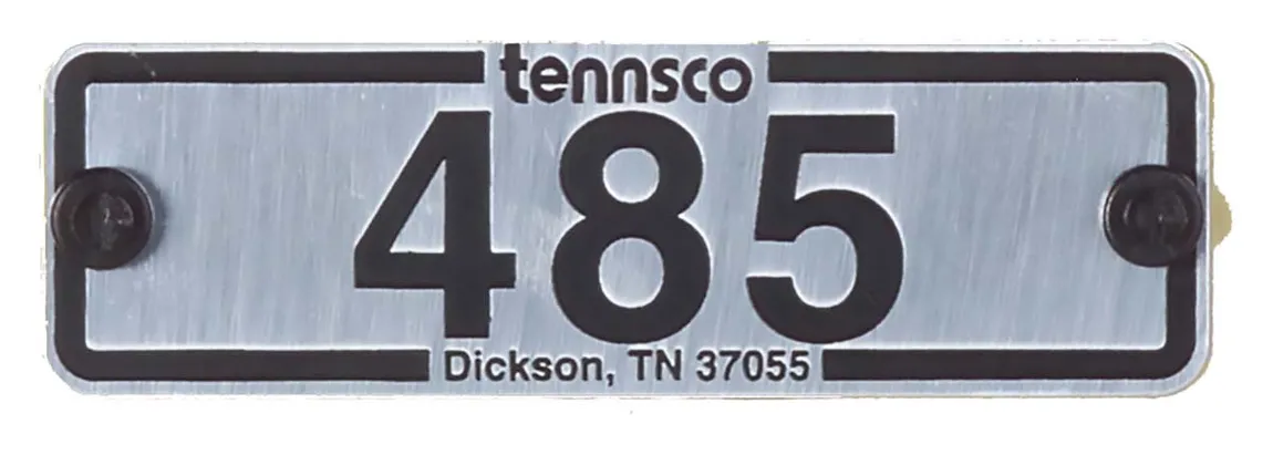 Locker Number Plate