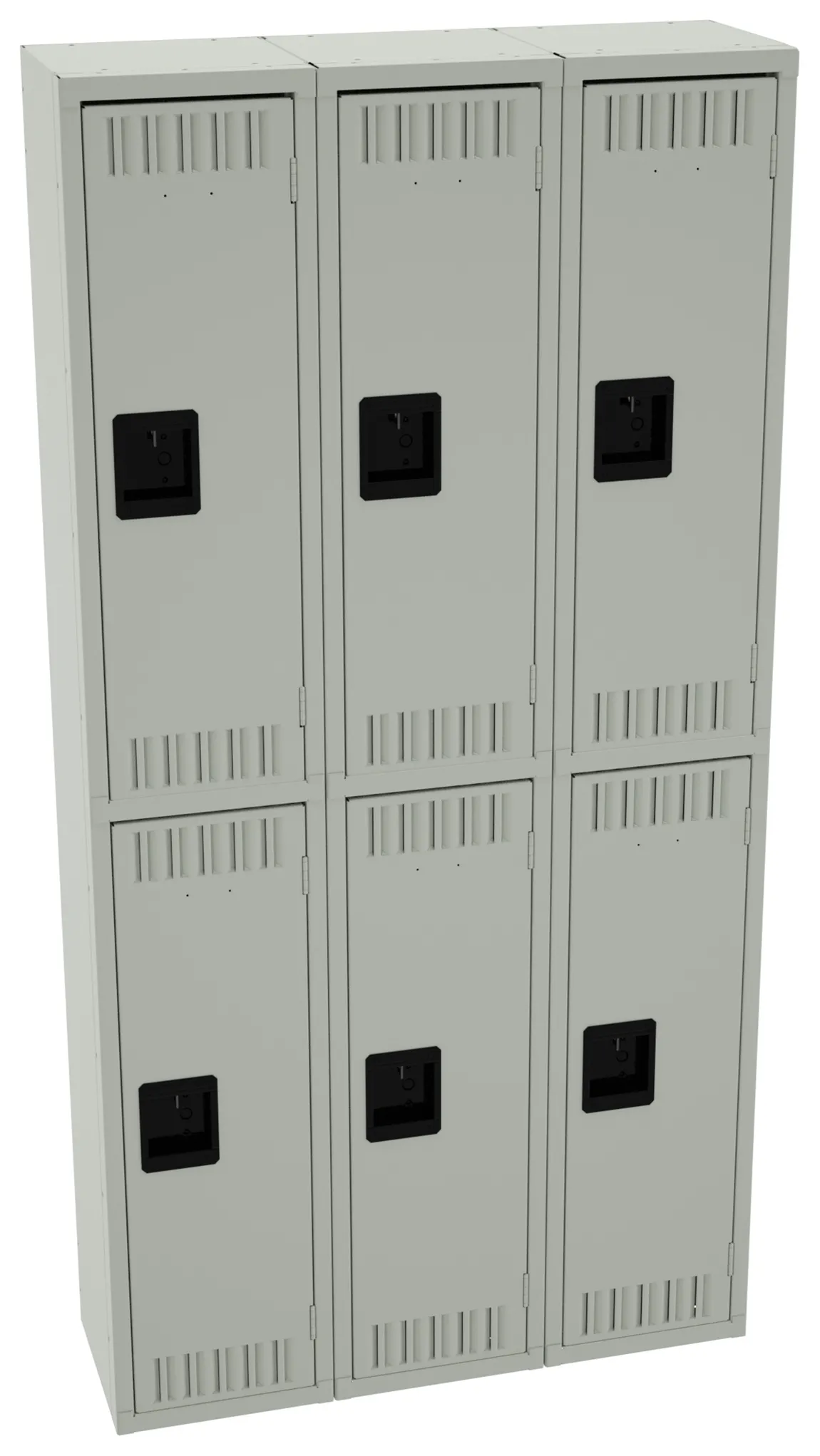 Three Double-Tier Lockers