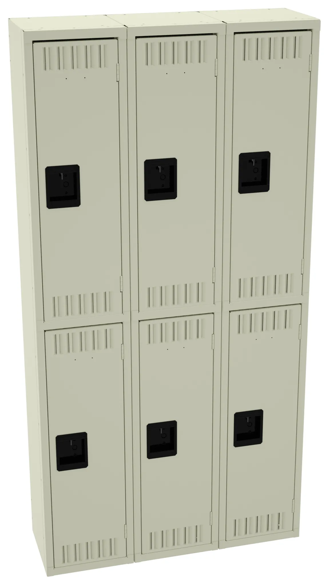 Three Double-Tier Lockers