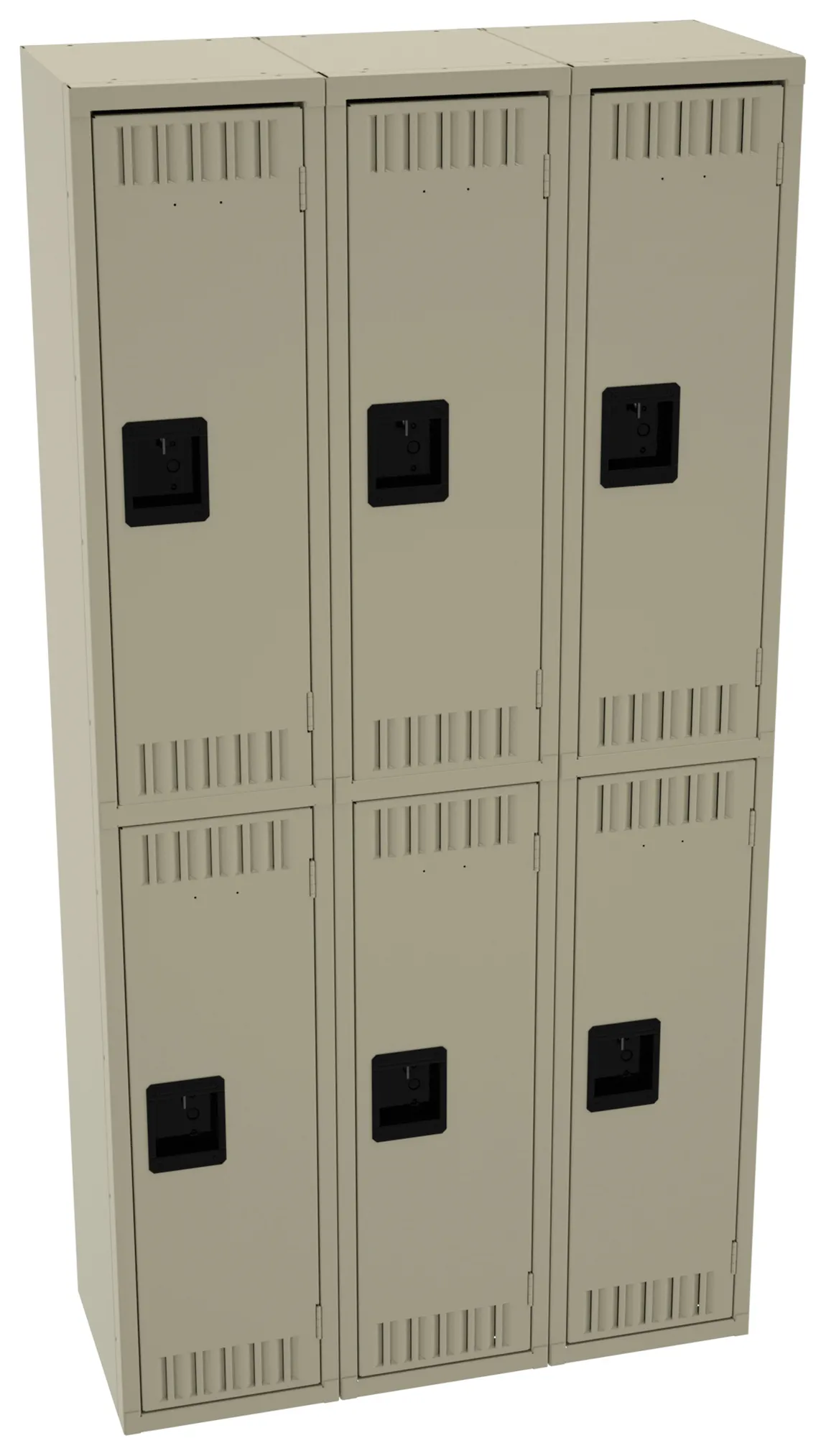 Three Double-Tier Lockers