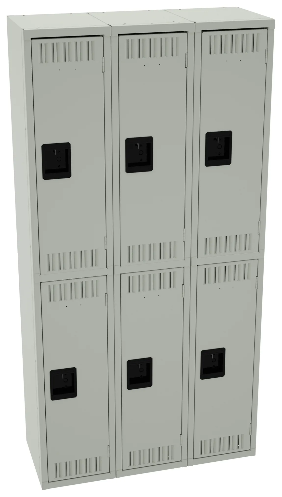 Three Double-Tier Lockers