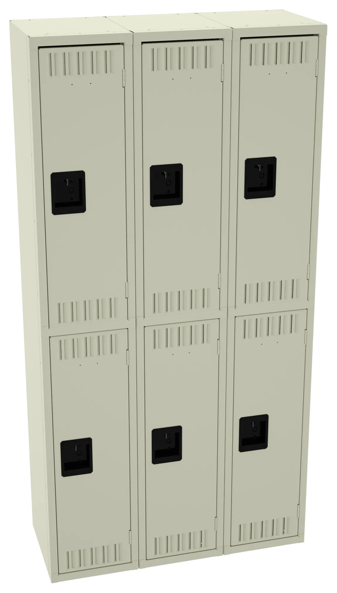 Three Double-Tier Lockers