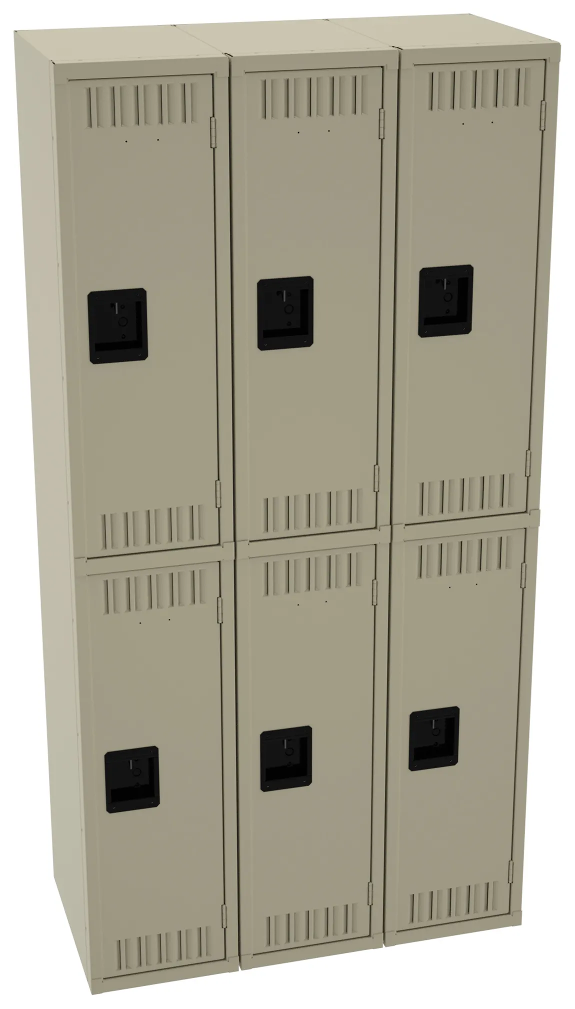 Three Double-Tier Lockers