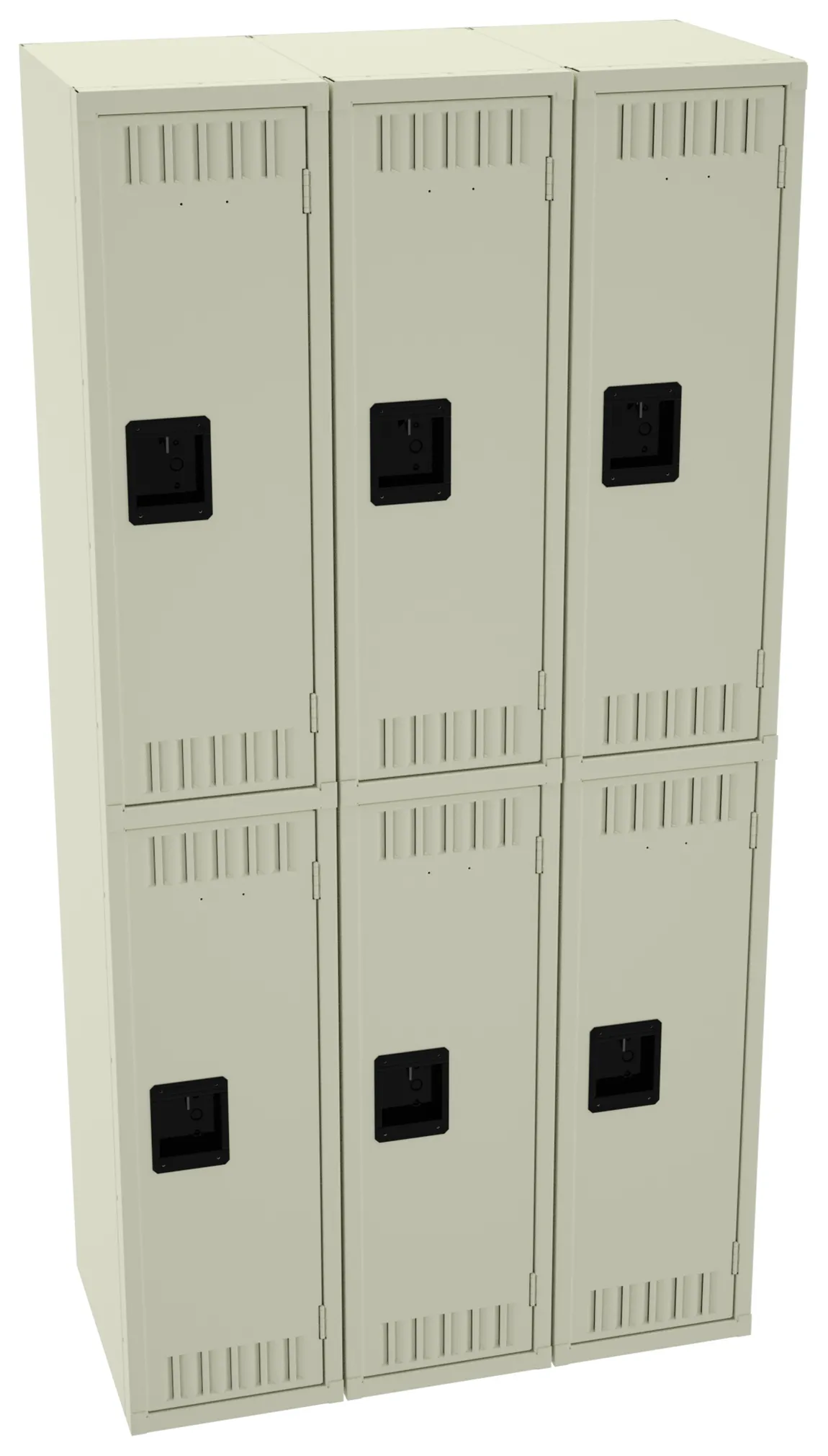 Three Double-Tier Lockers
