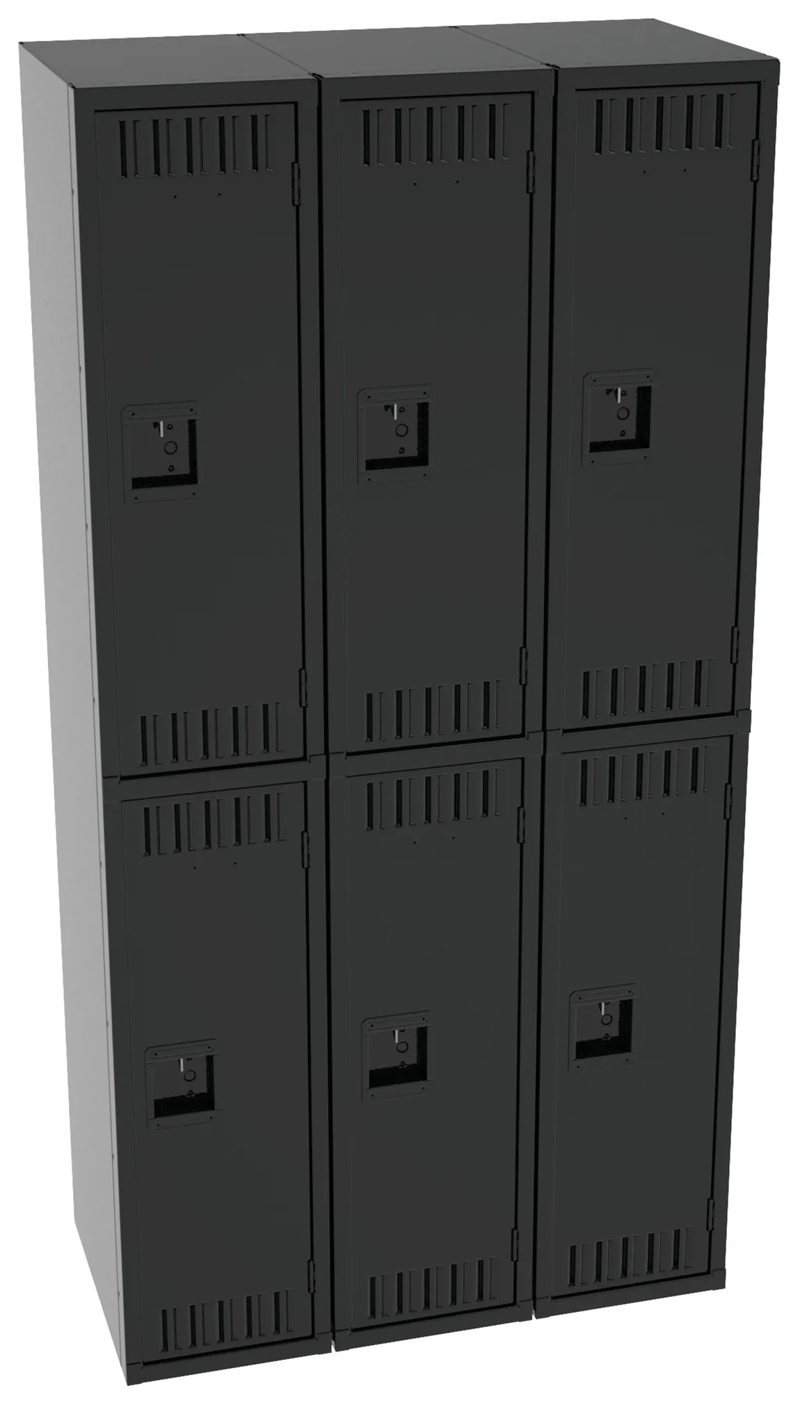 Three Double-Tier Lockers