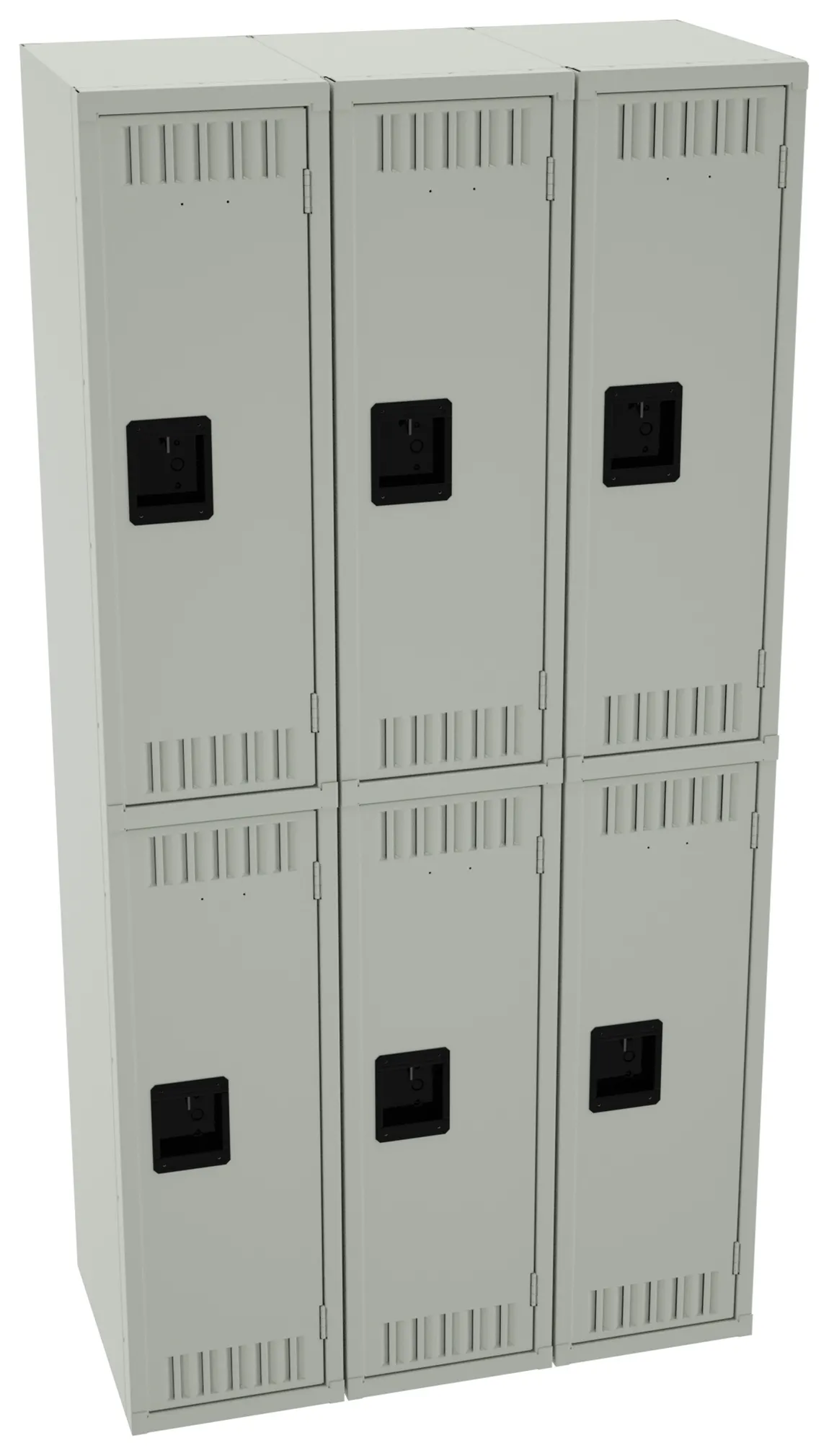 Three Double-Tier Lockers