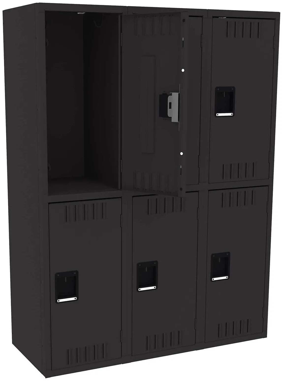Three Double-Tier Lockers