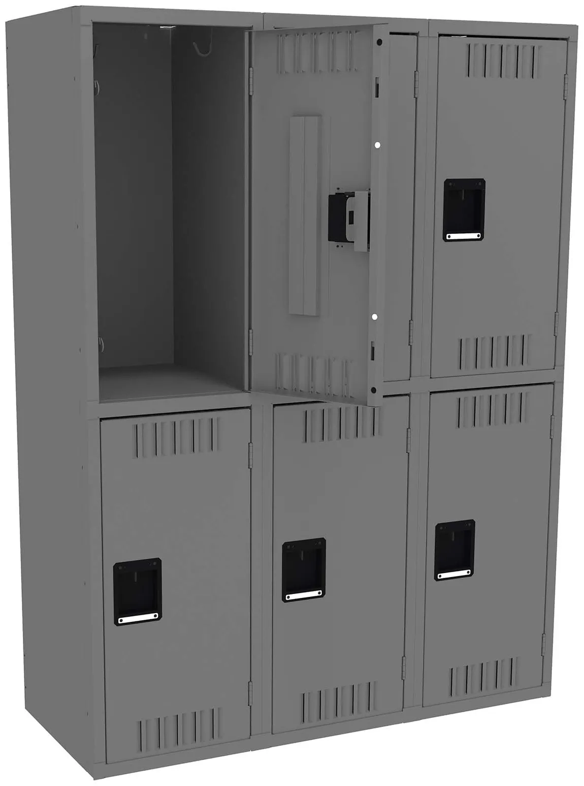Three Double-Tier Lockers