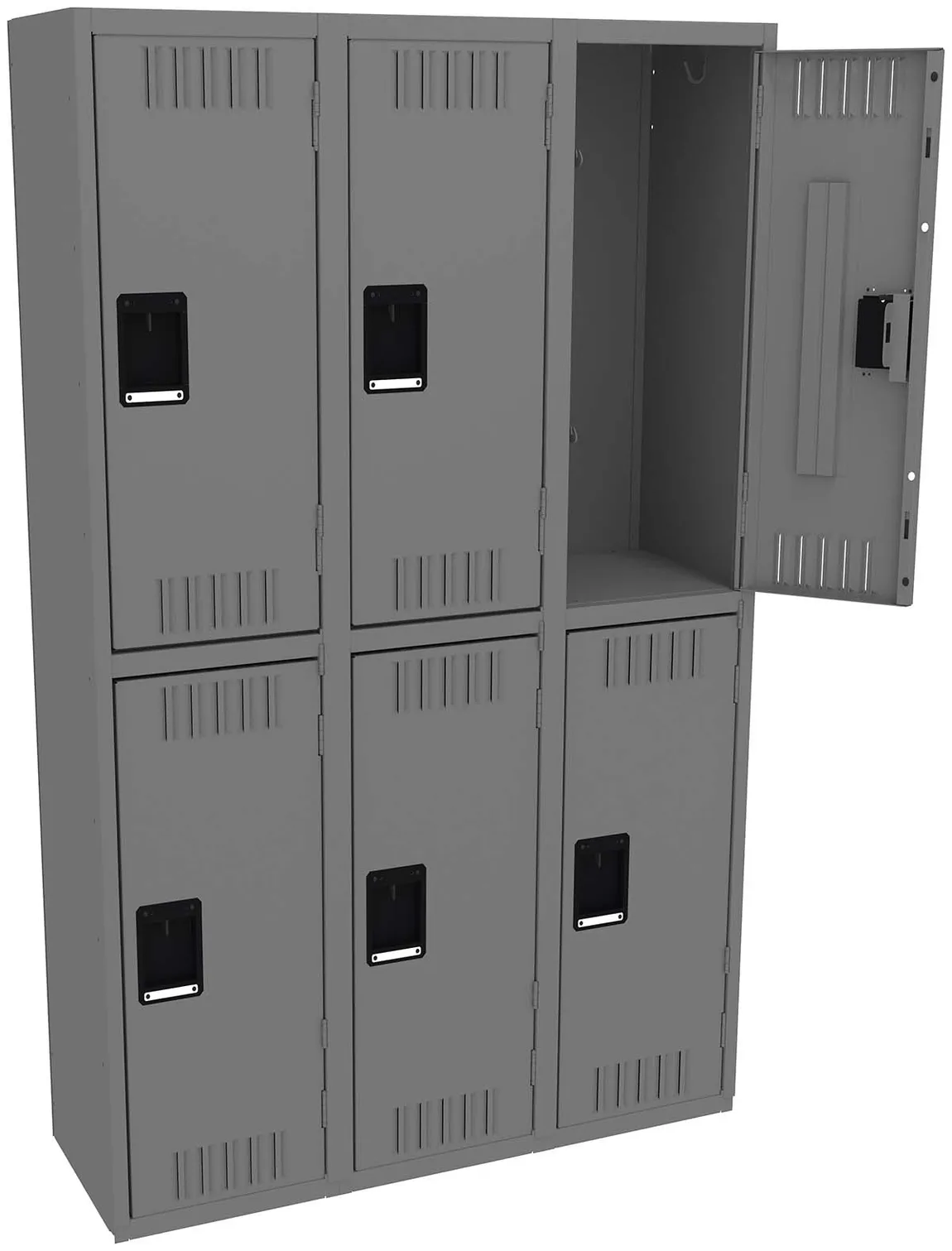 Three Double-Tier Lockers