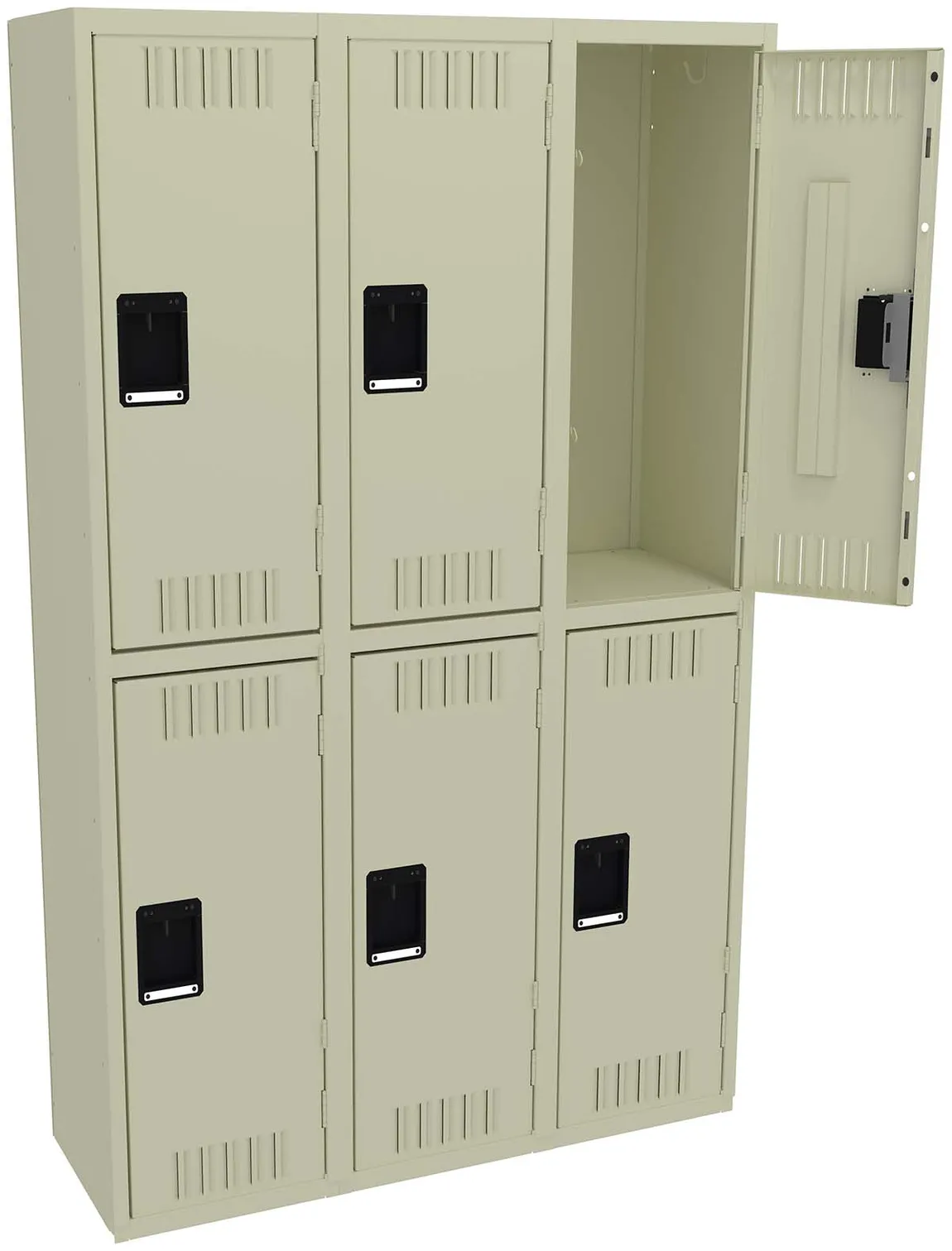 Three Double-Tier Lockers