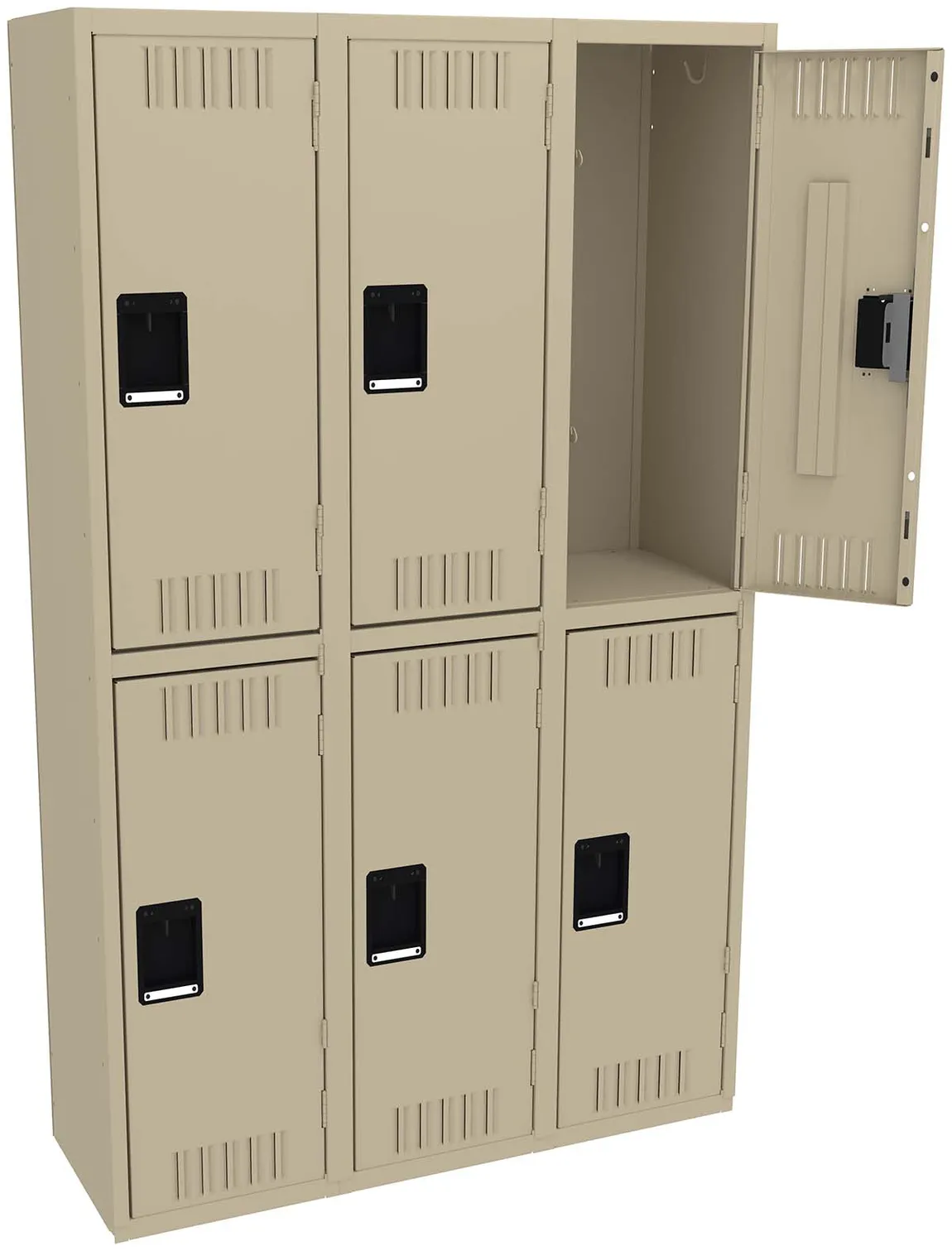 Three Double-Tier Lockers