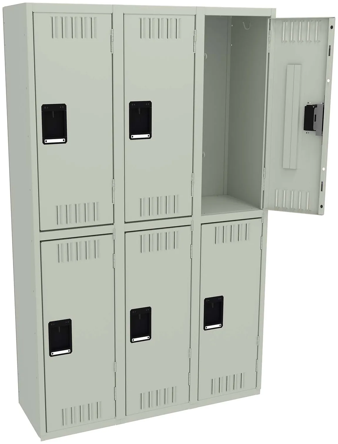Three Double-Tier Lockers
