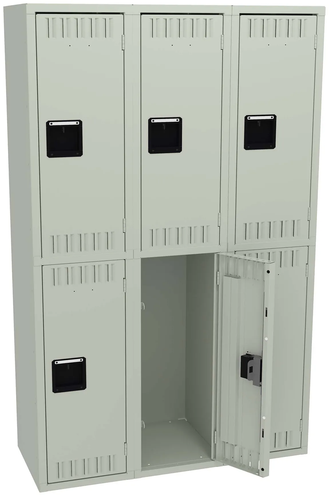 Three Double-Tier Lockers