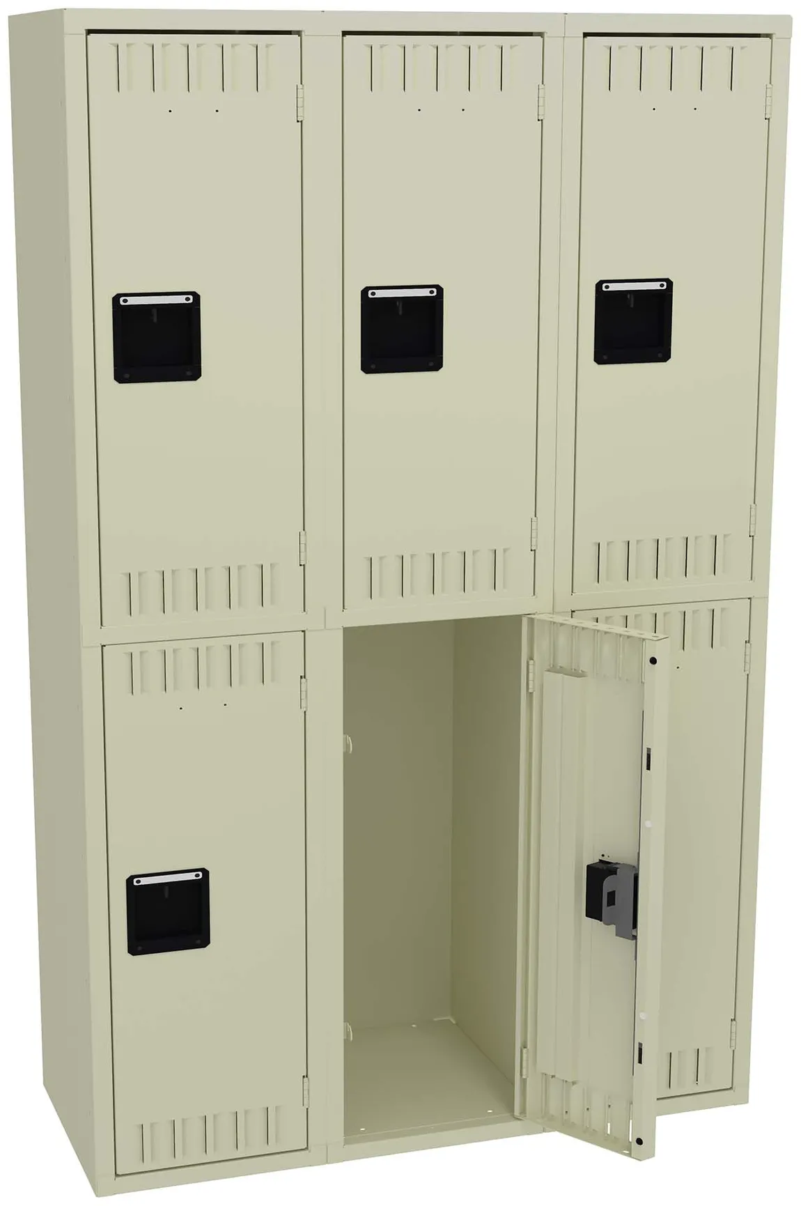 Three Double-Tier Lockers