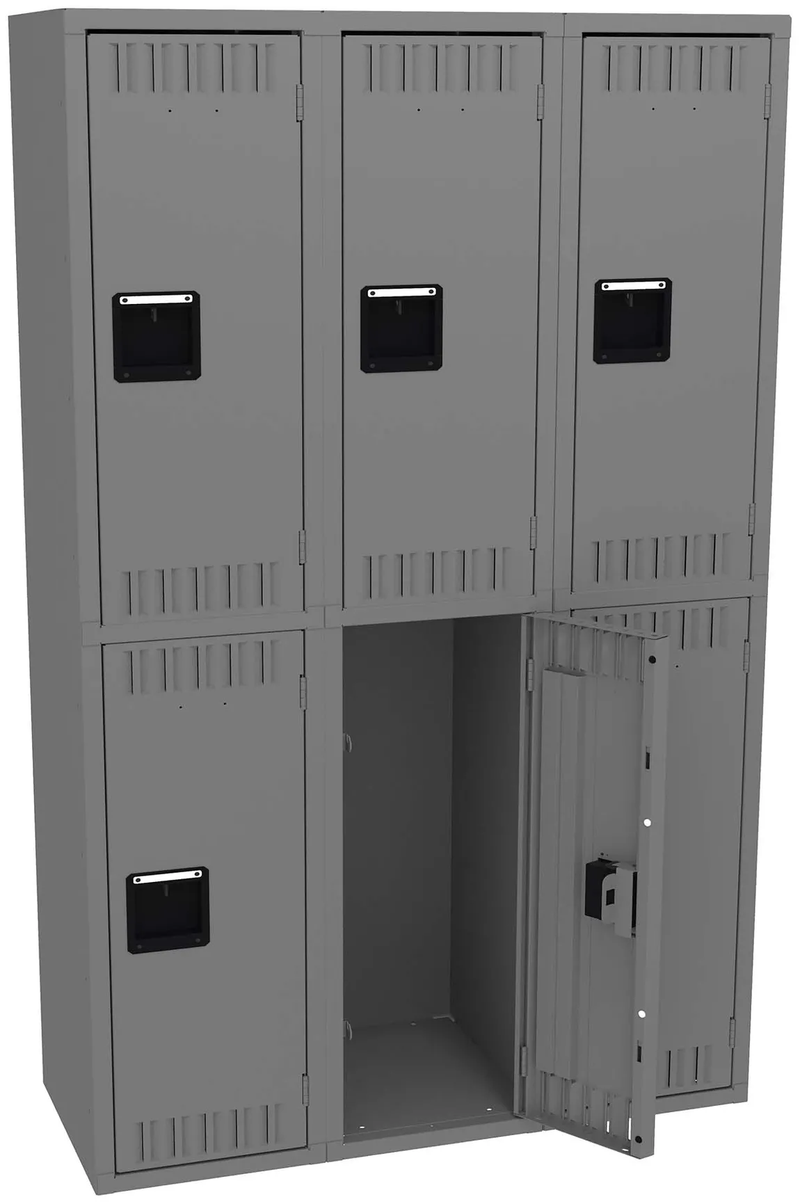 Three Double-Tier Lockers