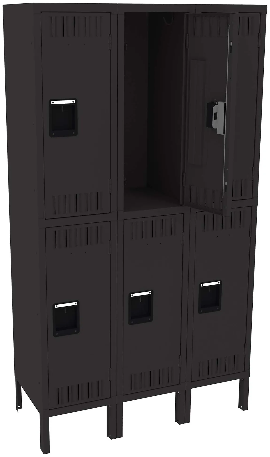 Three Double-Tier Lockers with Legs