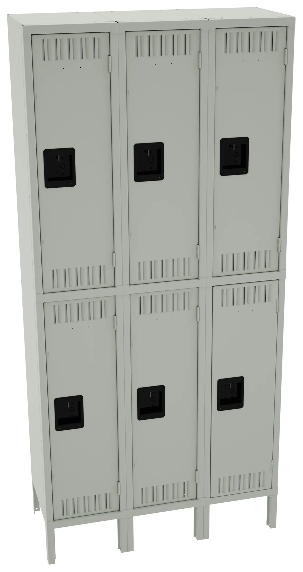 Three Double-Tier Lockers with Legs