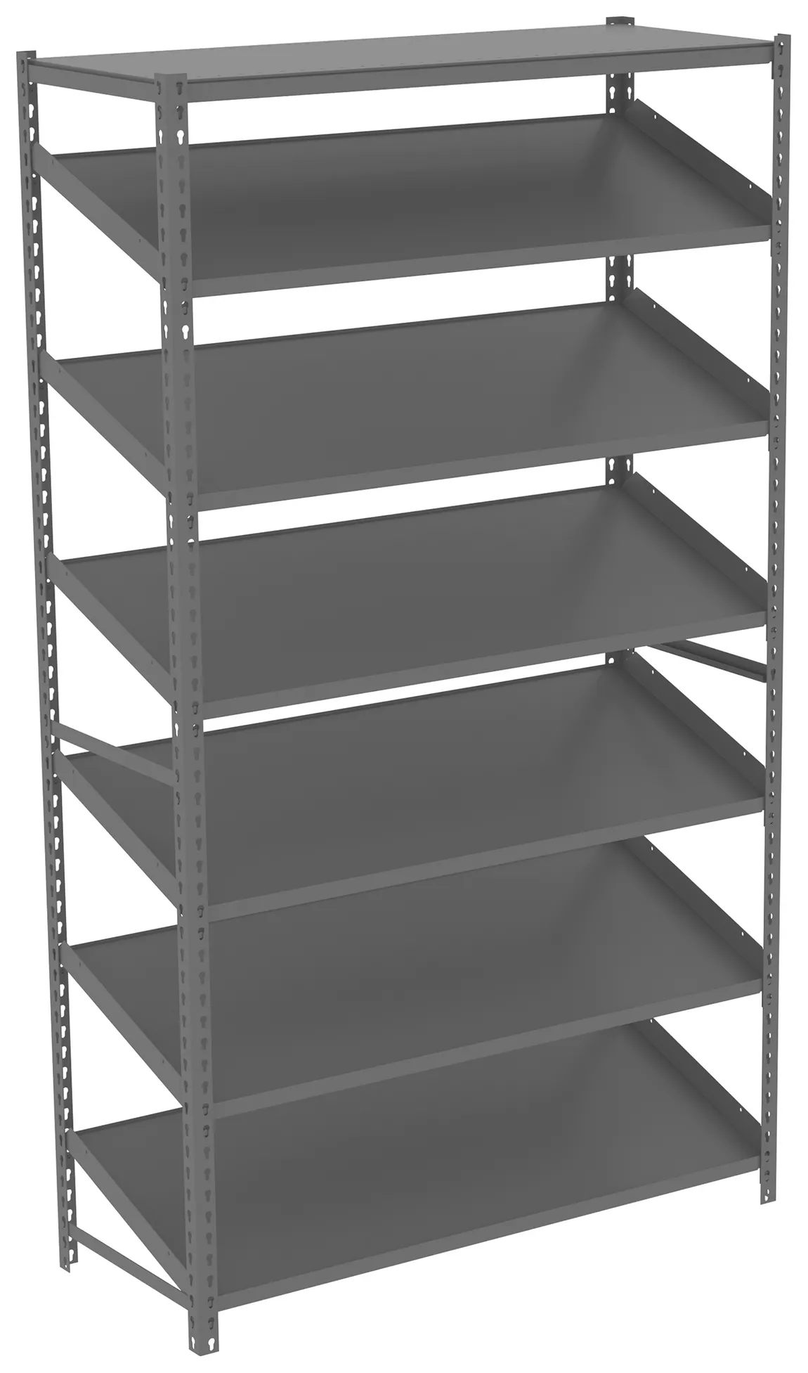 Sloped Metal Shelving