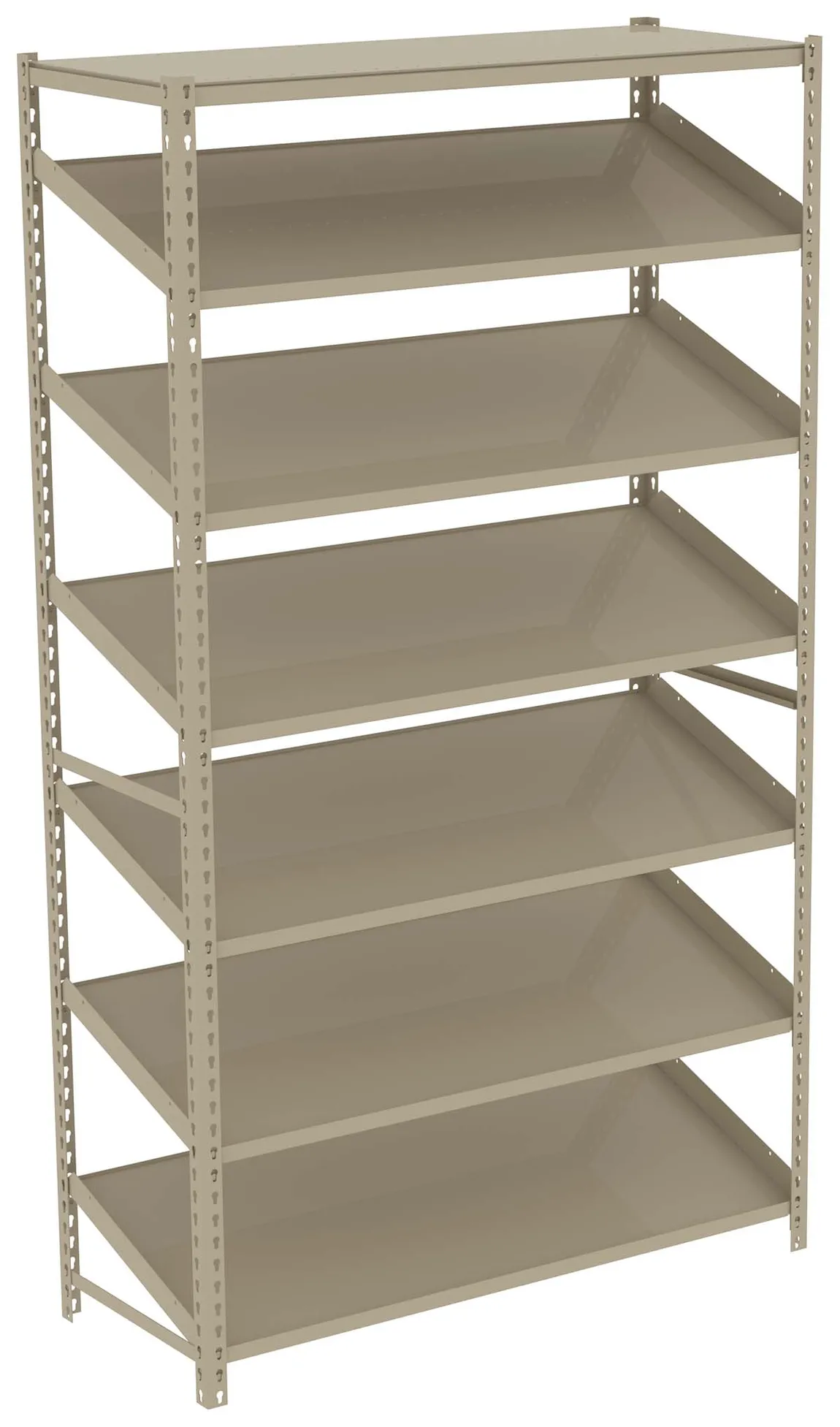 Sloped Metal Shelving