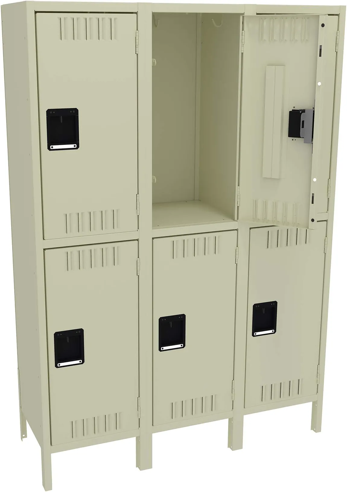 Three Double-Tier Lockers with Legs