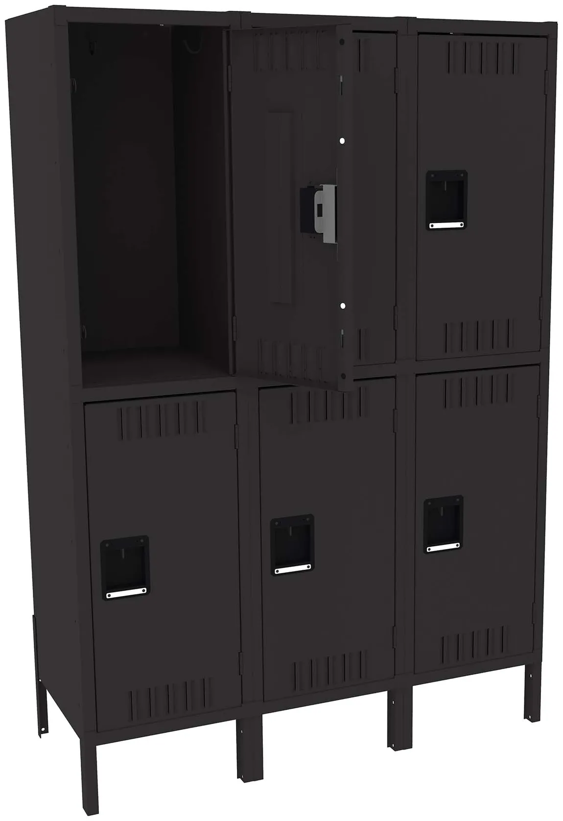 Three Double-Tier Lockers with Legs