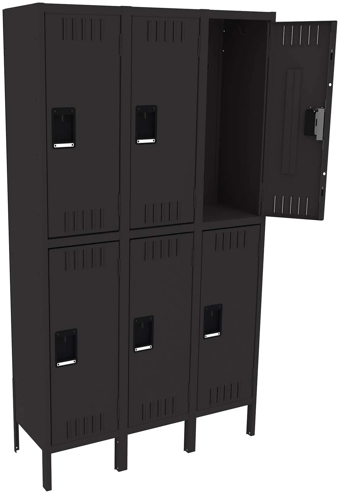 Three Double-Tier Lockers with Legs