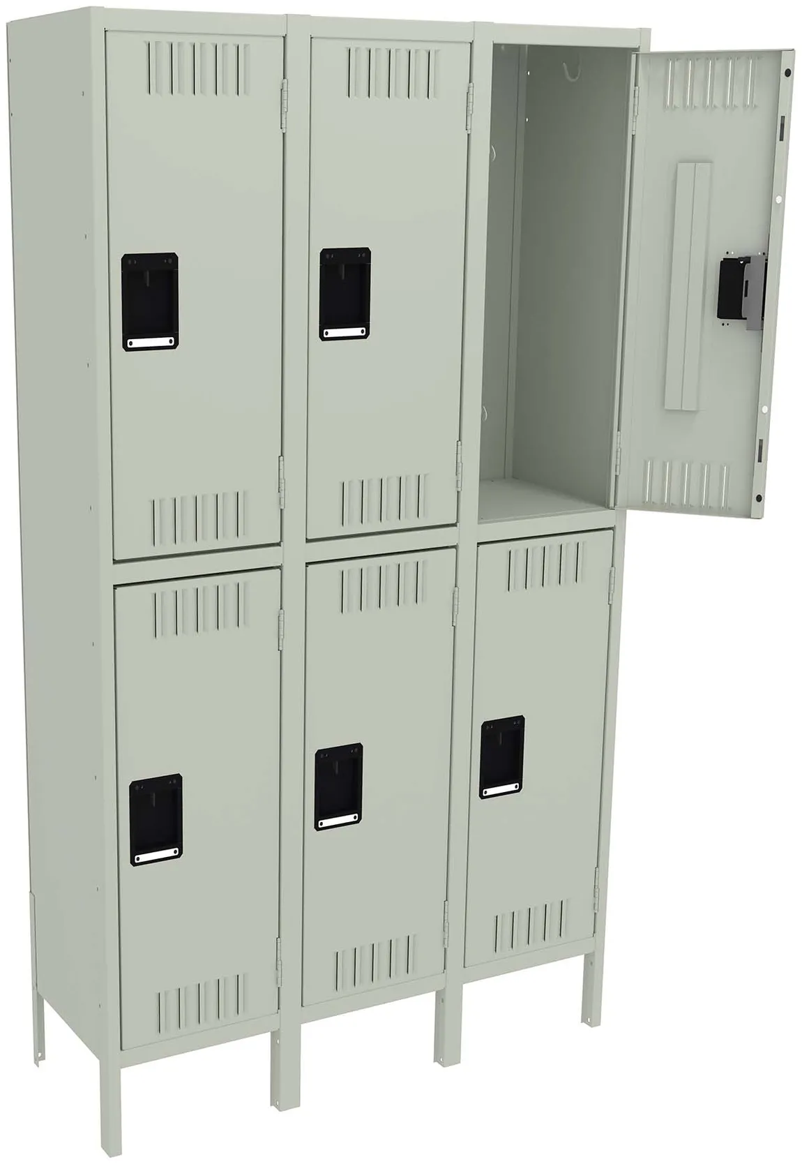 Three Double-Tier Lockers with Legs