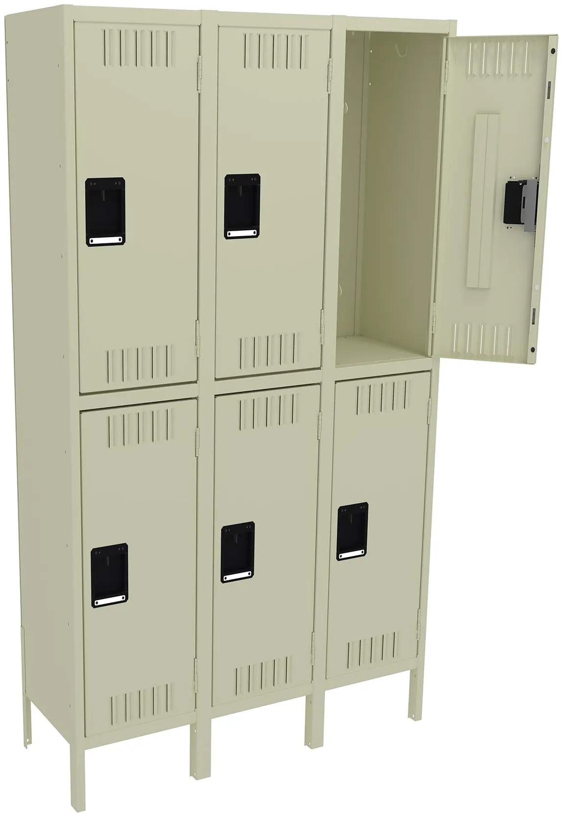 Three Double-Tier Lockers with Legs