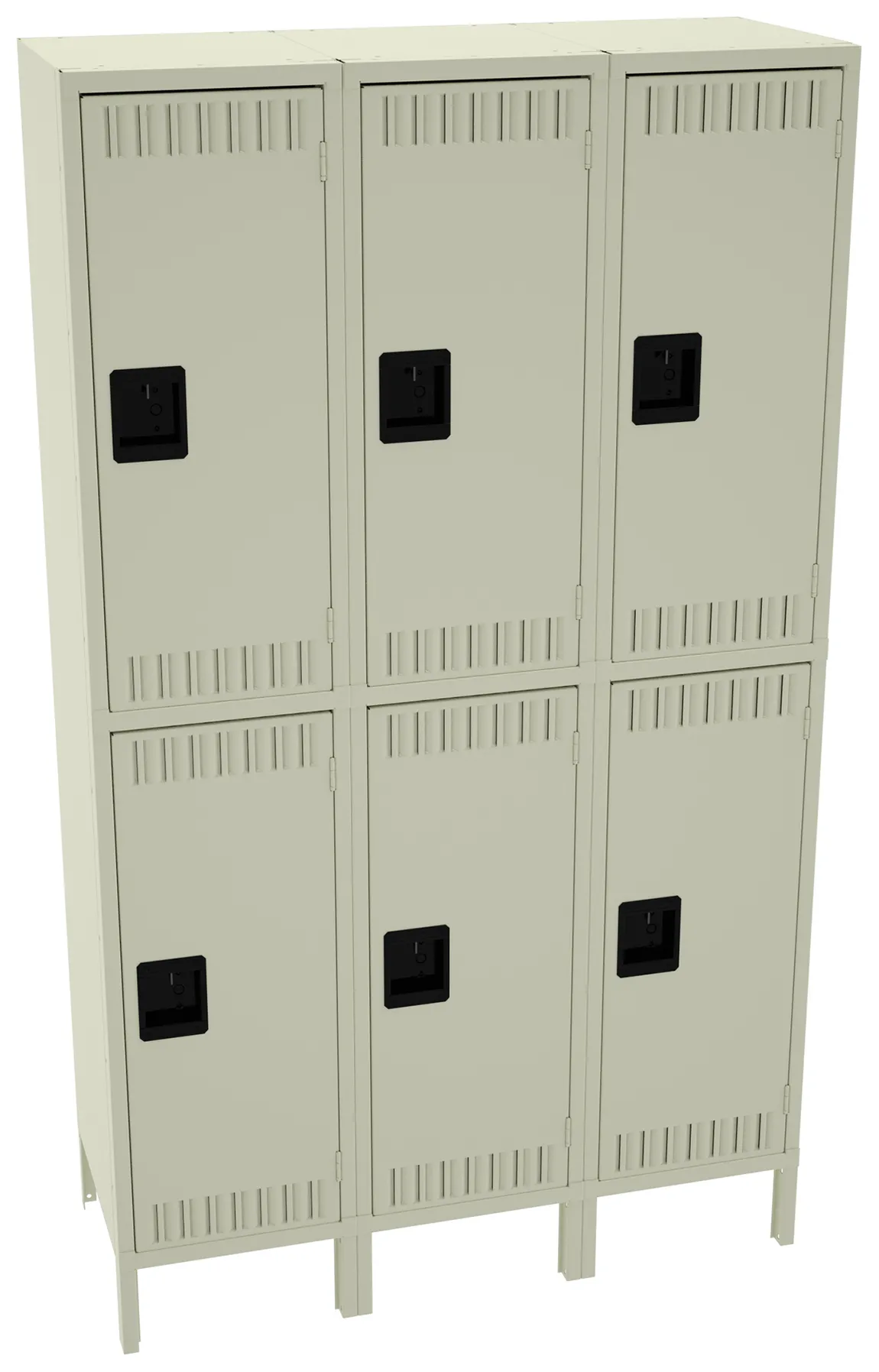 Three Double-Tier Lockers with Legs