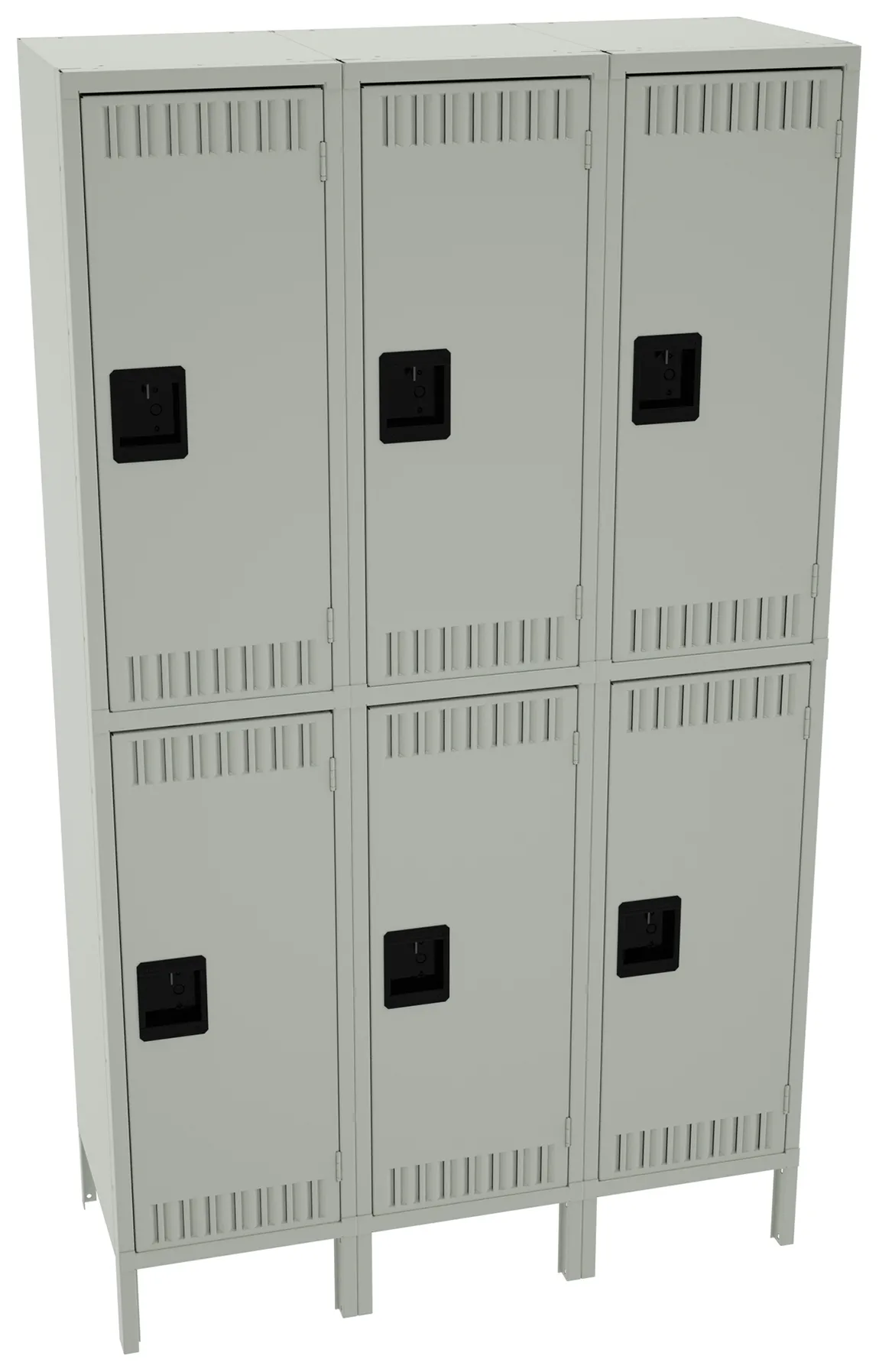Three Double-Tier Lockers with Legs