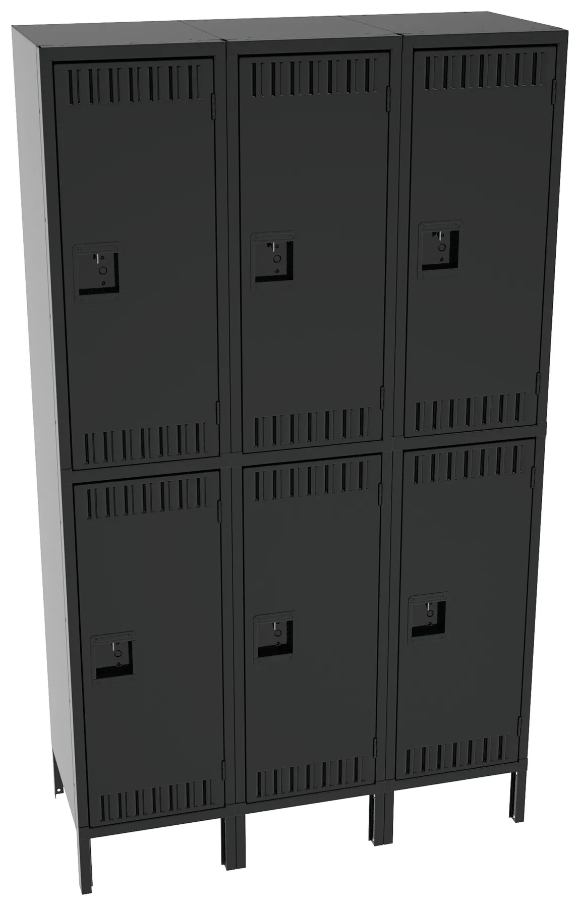 Three Double-Tier Lockers with Legs
