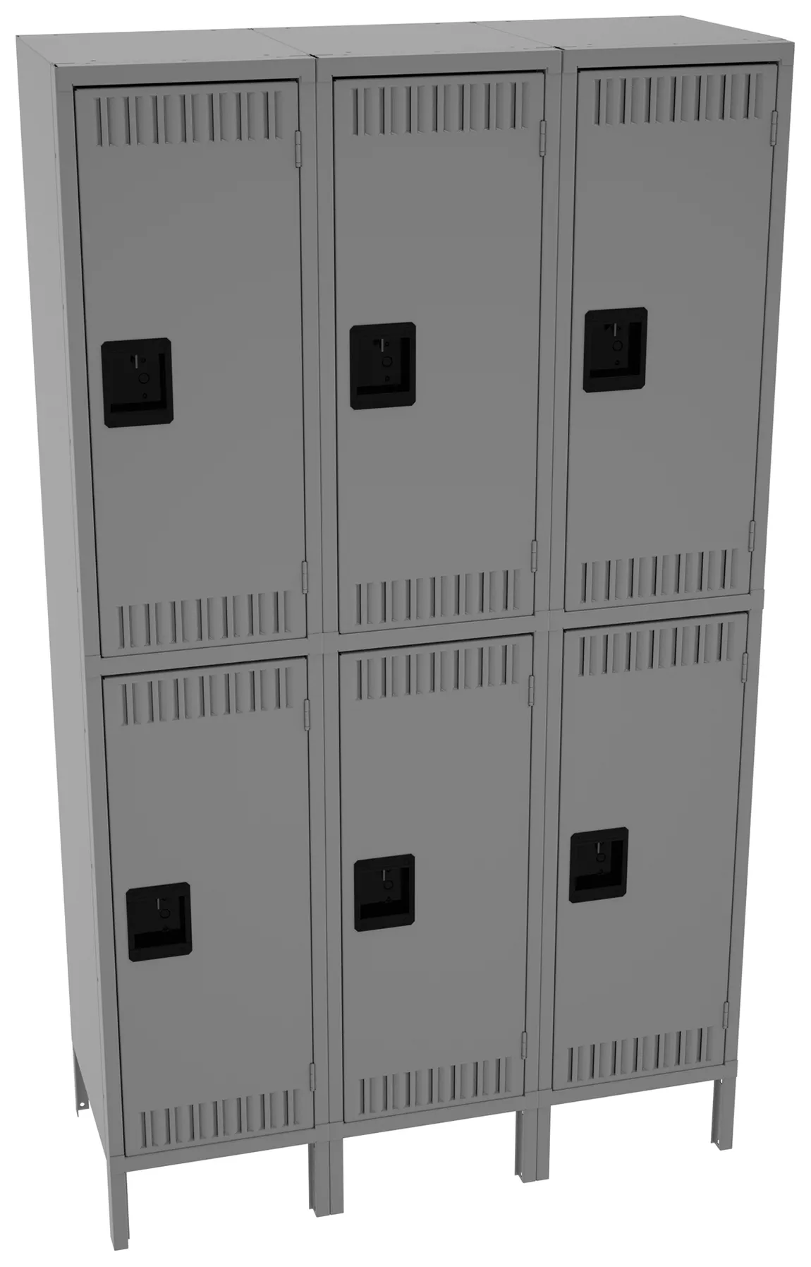 Three Double-Tier Lockers with Legs