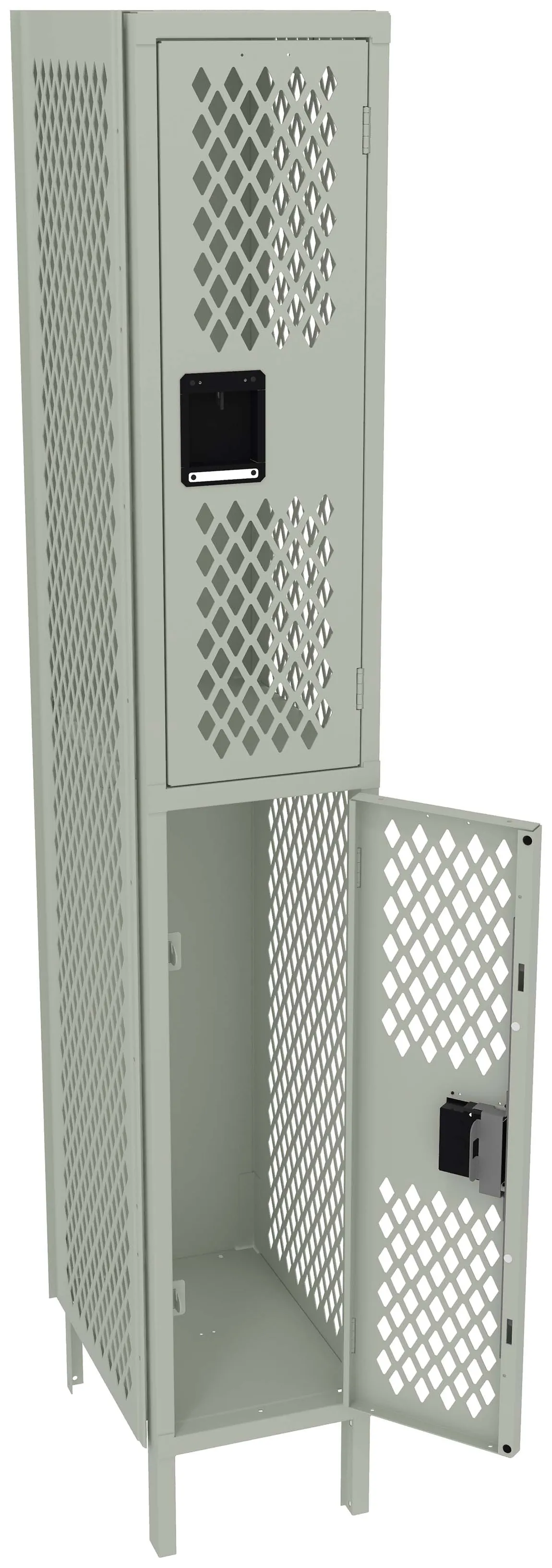 Double-Tier Gym Locker with Legs