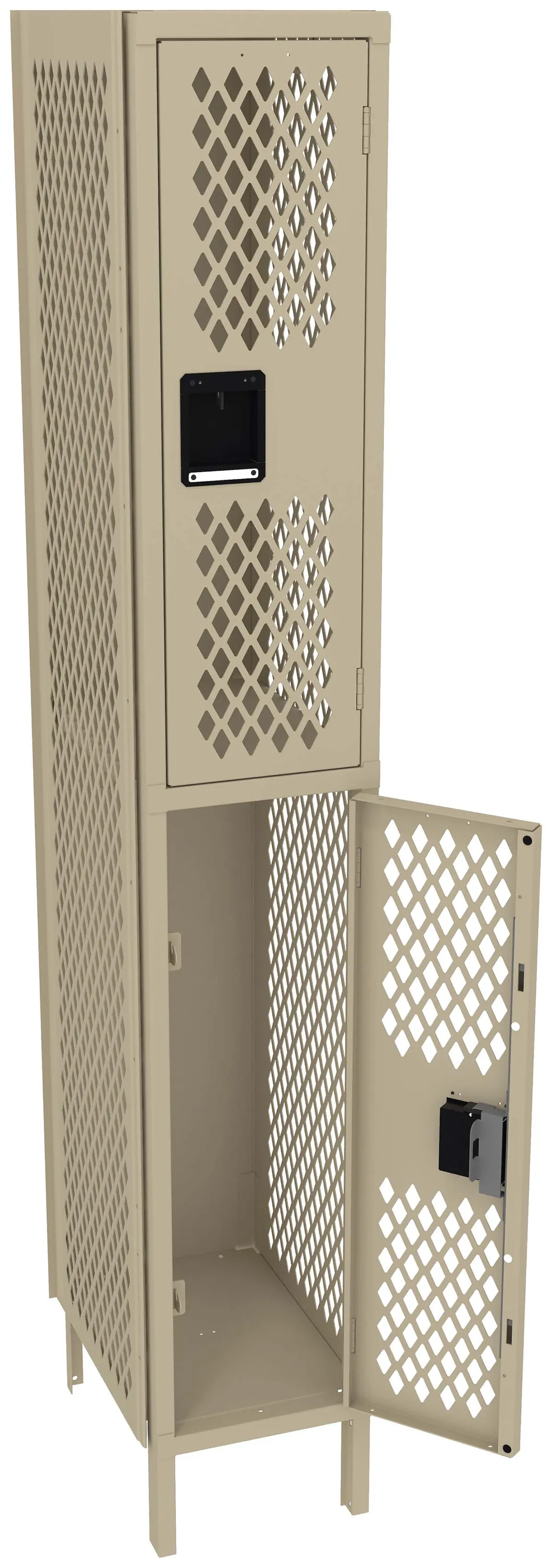 Double-Tier Gym Locker with Legs