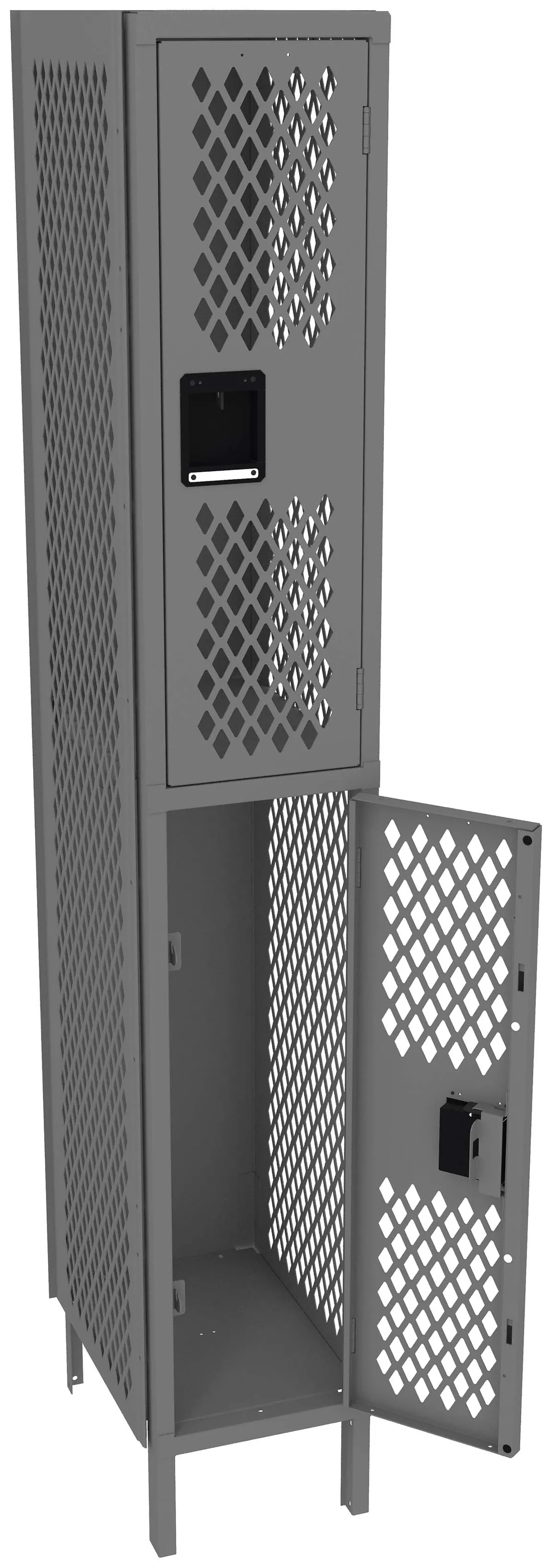Double-Tier Gym Locker with Legs