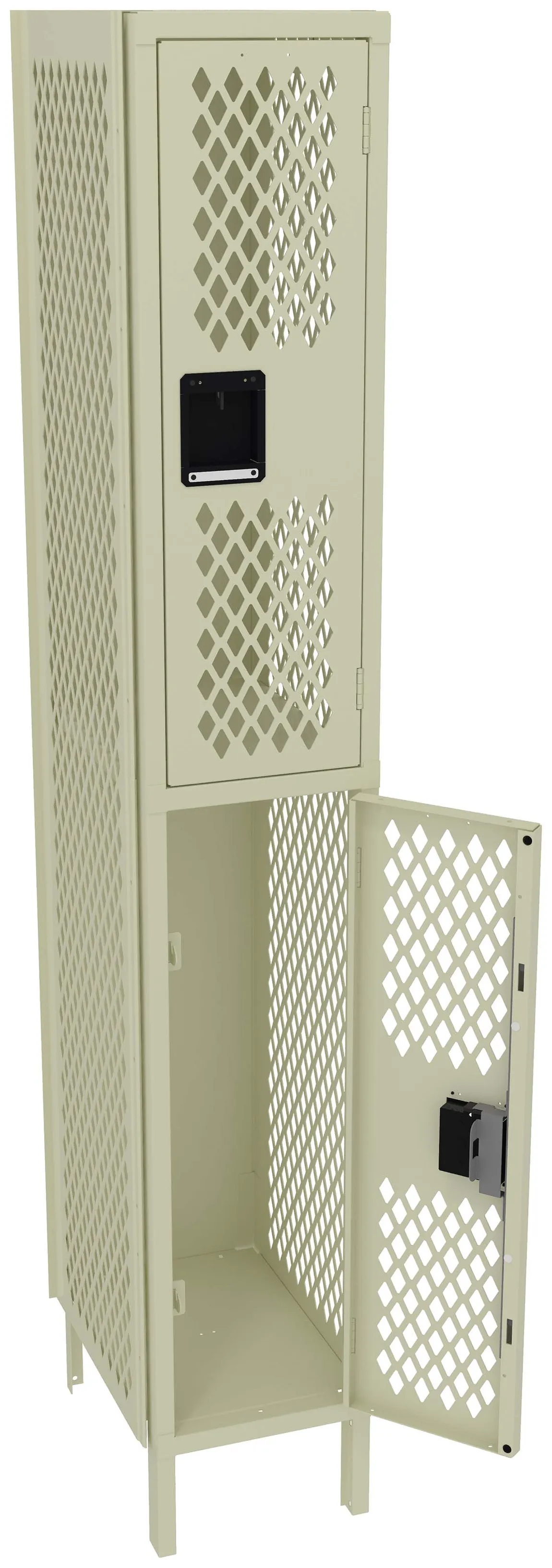 Double-Tier Gym Locker with Legs