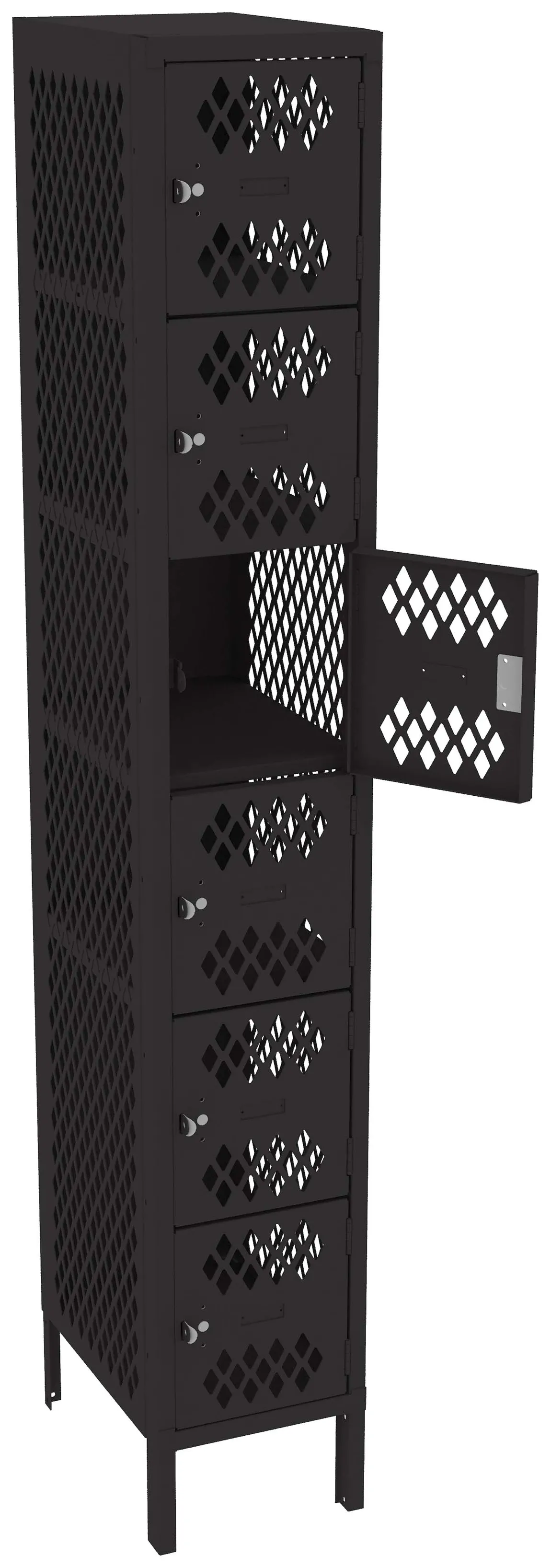 Six Box Gym Lockers with Legs