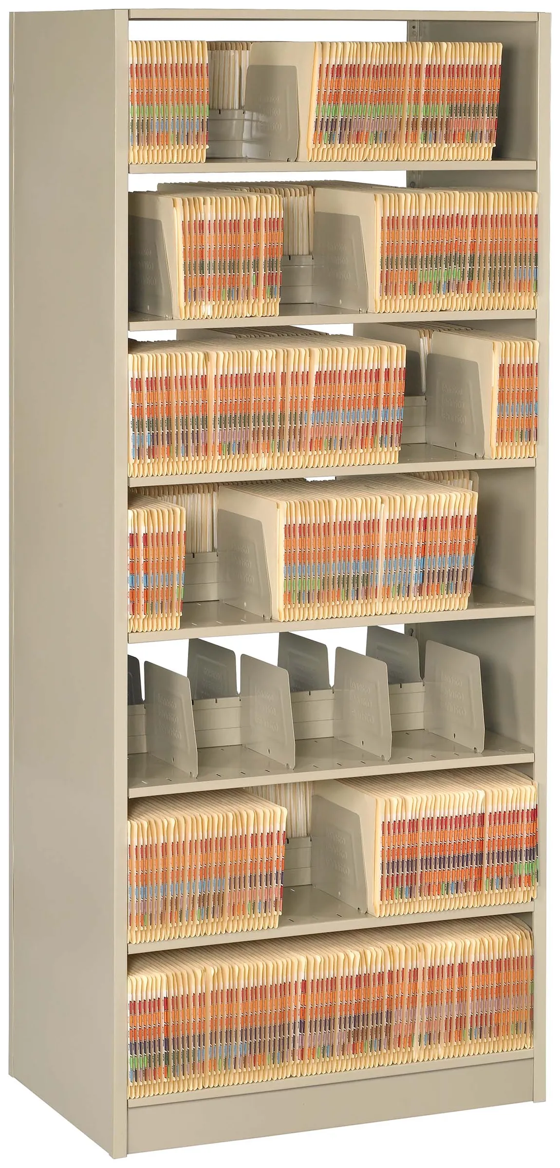 7-Tier Tall Double-Sided File Shelving