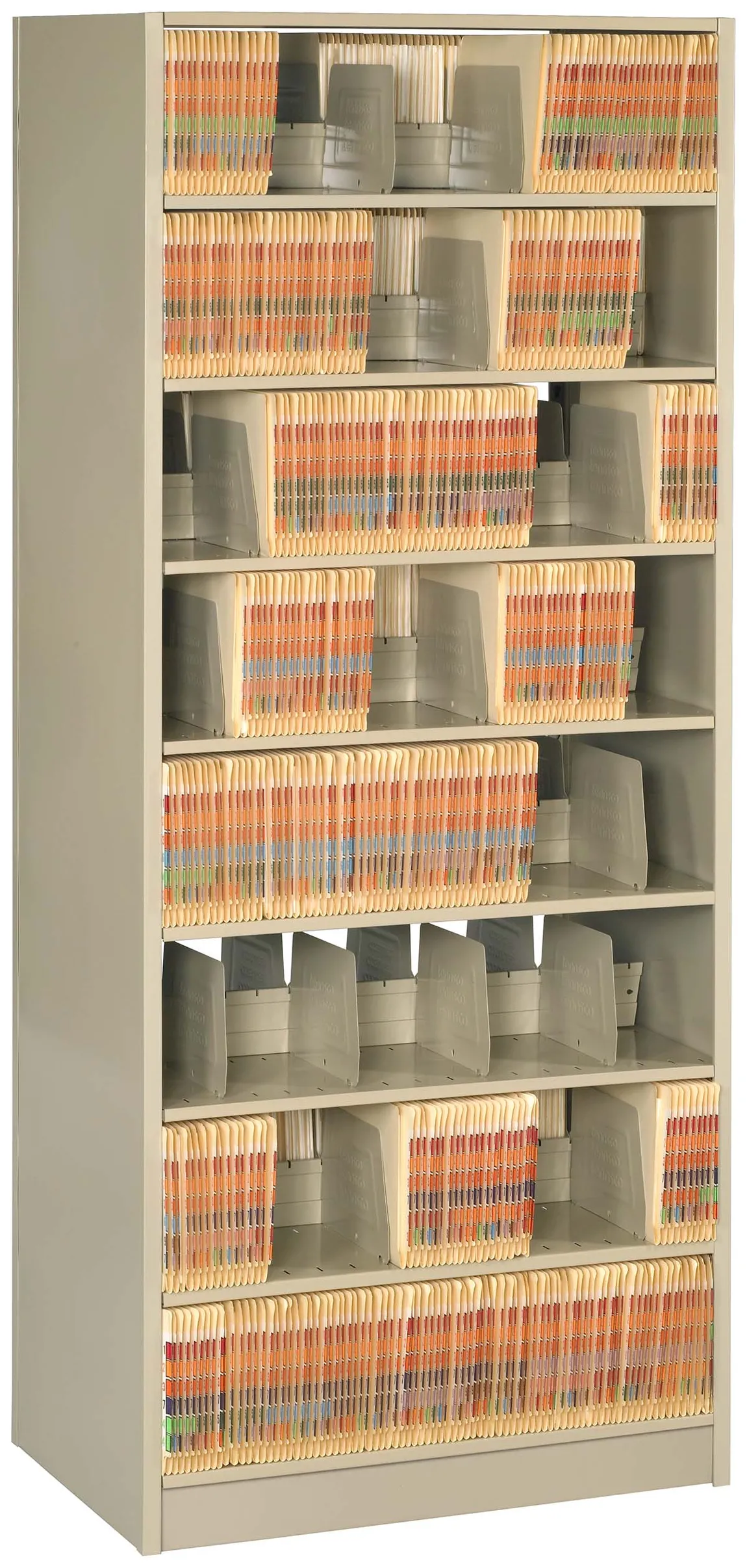 8-Tier Tall Double-Sided File Shelving