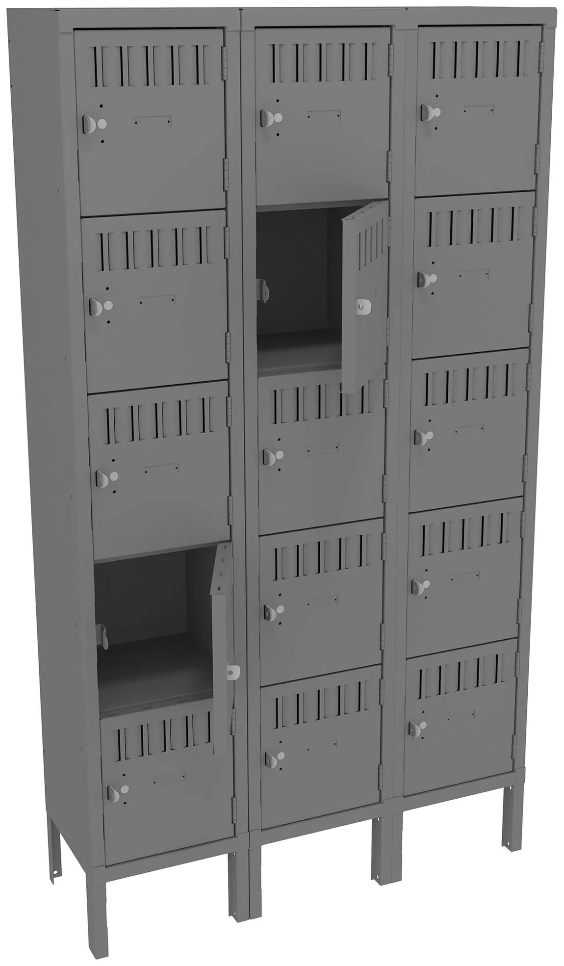 Fifteen Box Lockers with Legs