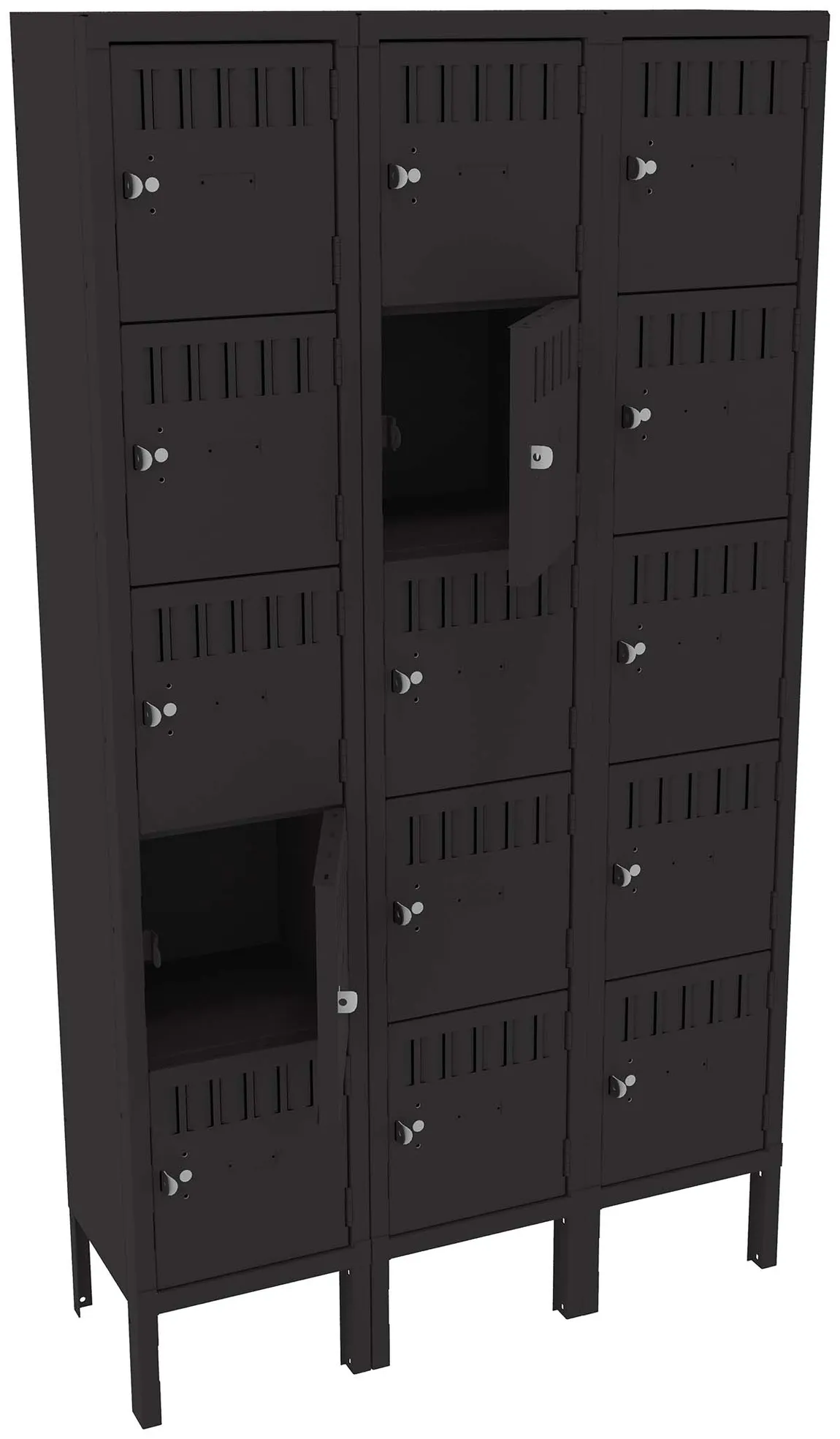Fifteen Box Lockers with Legs
