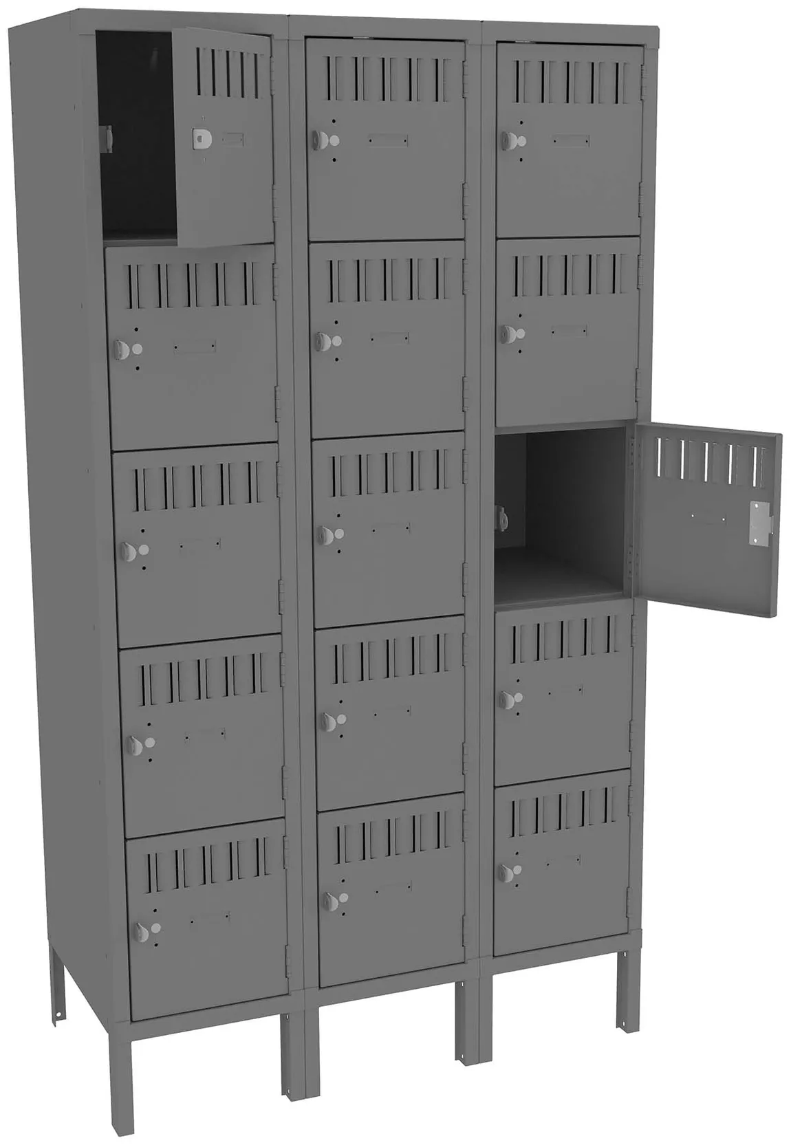 Fifteen Box Lockers with Legs