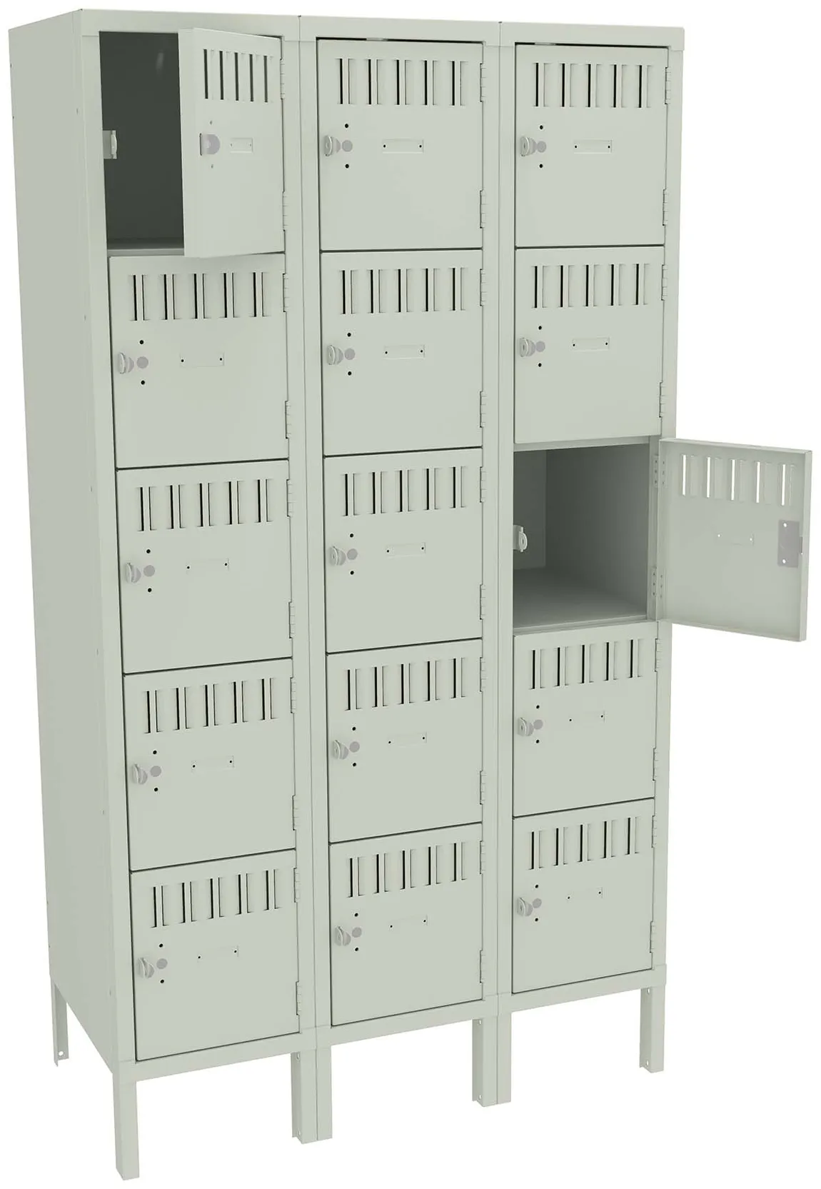 Fifteen Box Lockers with Legs
