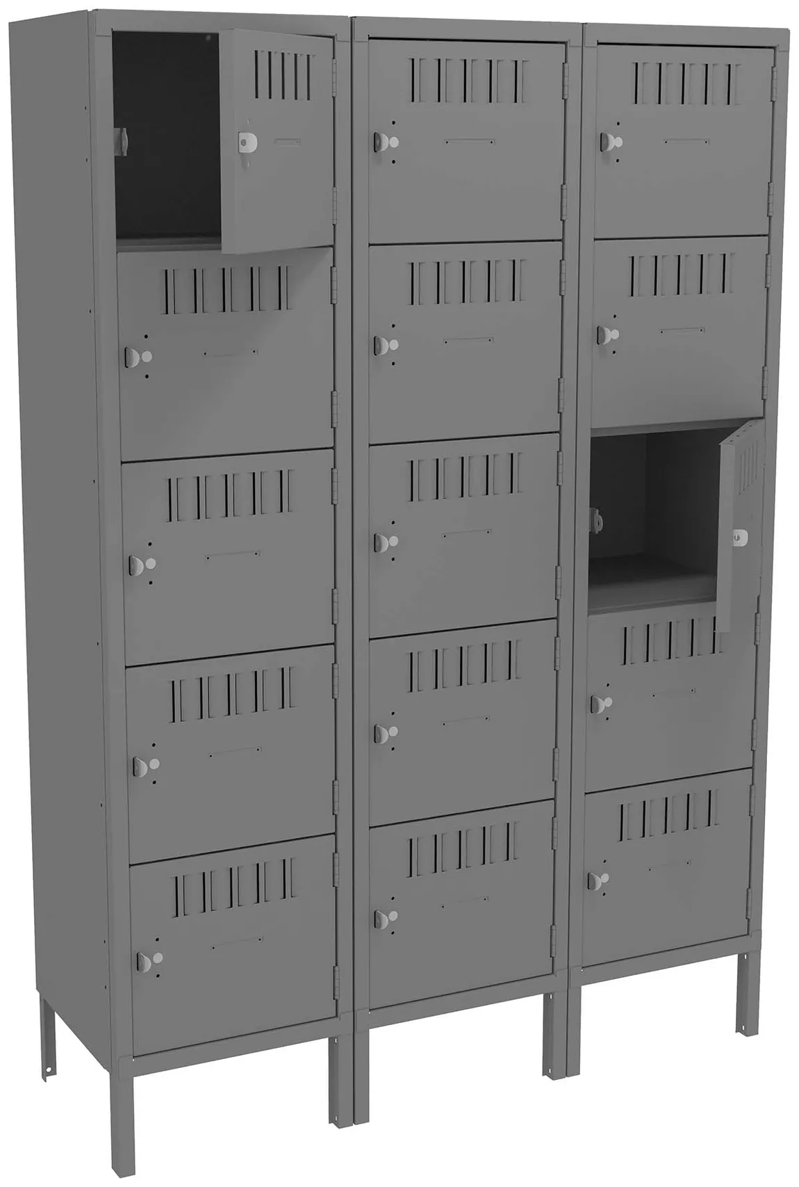 Fifteen Box Lockers with Legs