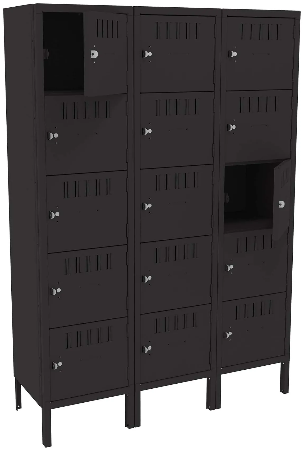 Fifteen Box Lockers with Legs